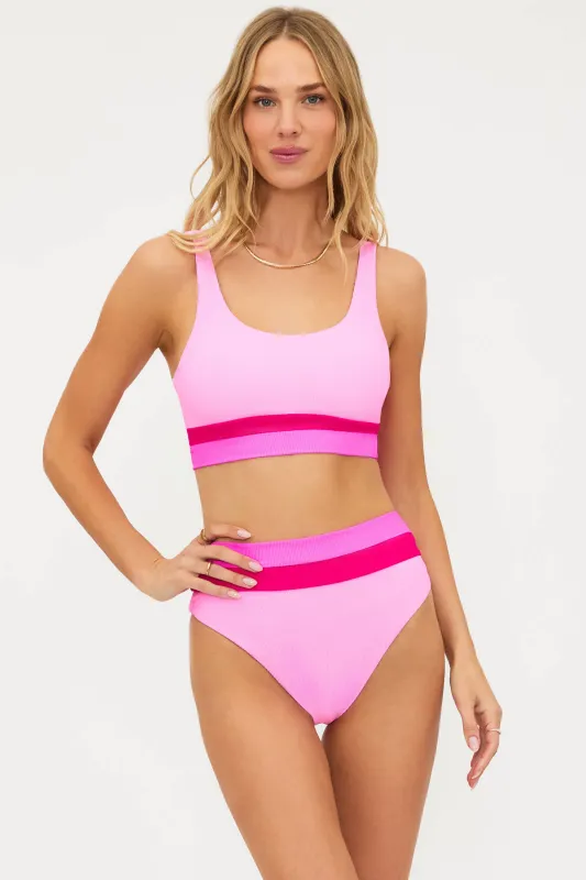 Mackenzie Top Peak Pink Colorblock sold by Beach Riot