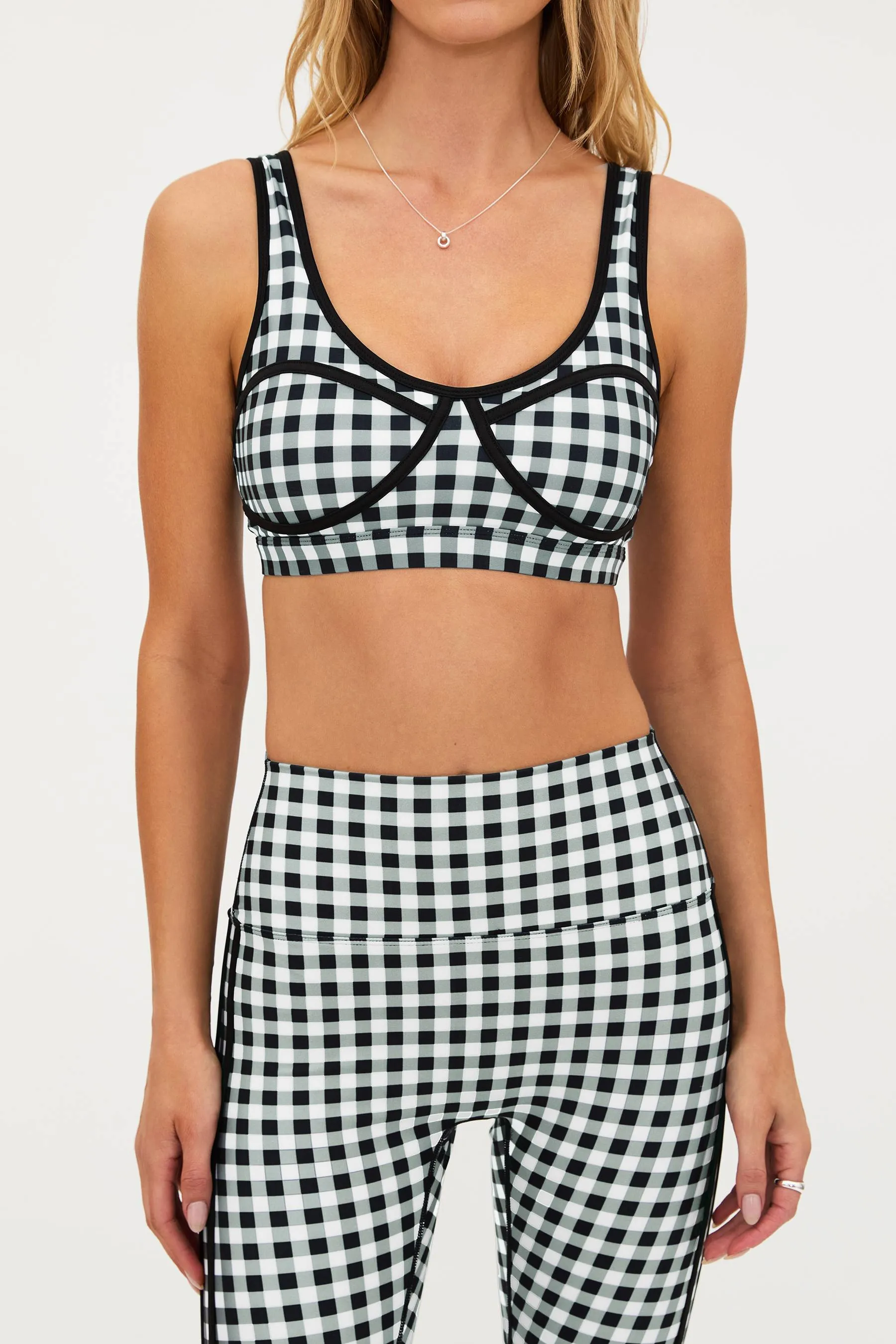 Olympia Top Slate Gingham sold by Beach Riot product image thumbnail 5