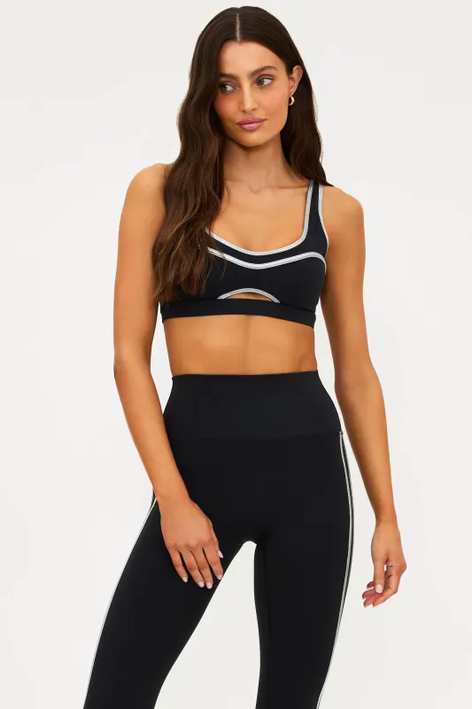 Moxie Top Midnight Silver Shine sold by Beach Riot