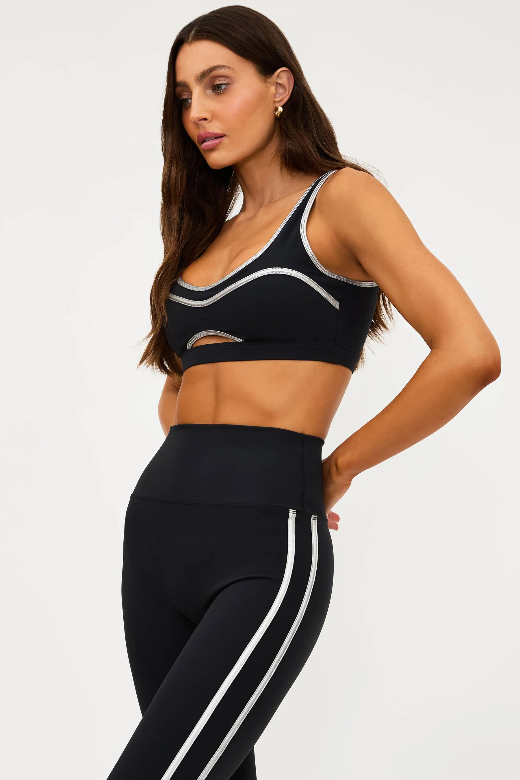 Nella Legging Midnight Silver Shine sold by Beach Riot product image thumbnail 5