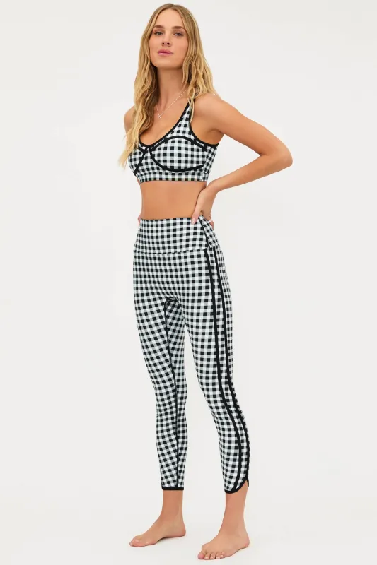Rella Legging Slate Gingham sold by Beach Riot