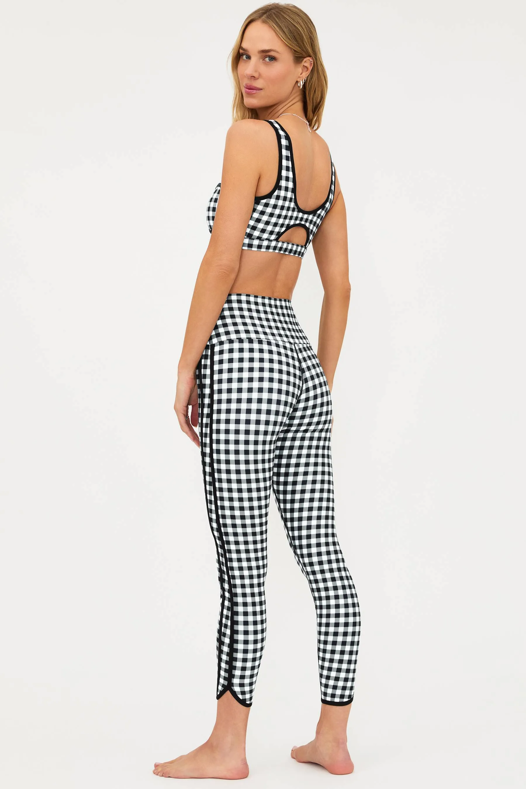 Rella Legging Slate Gingham sold by Beach Riot product image thumbnail 2