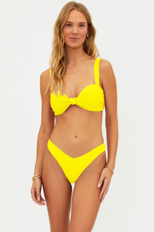 Sophia Top Lemon Pop sold by Beach Riot