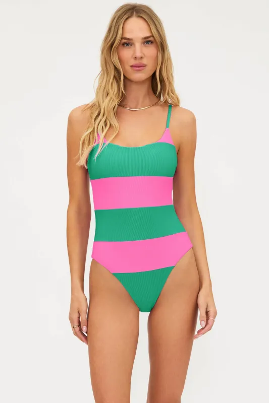 Calista One Piece Flamingo Palm sold by Beach Riot