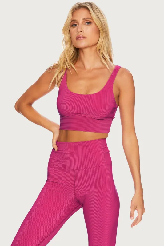 Leah Top Pink Punch sold by Beach Riot