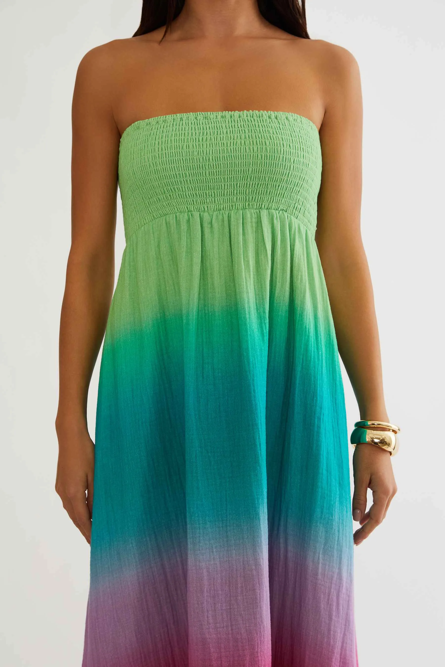 Yula Dress Technicolor Ombre sold by Beach Riot product image thumbnail 5
