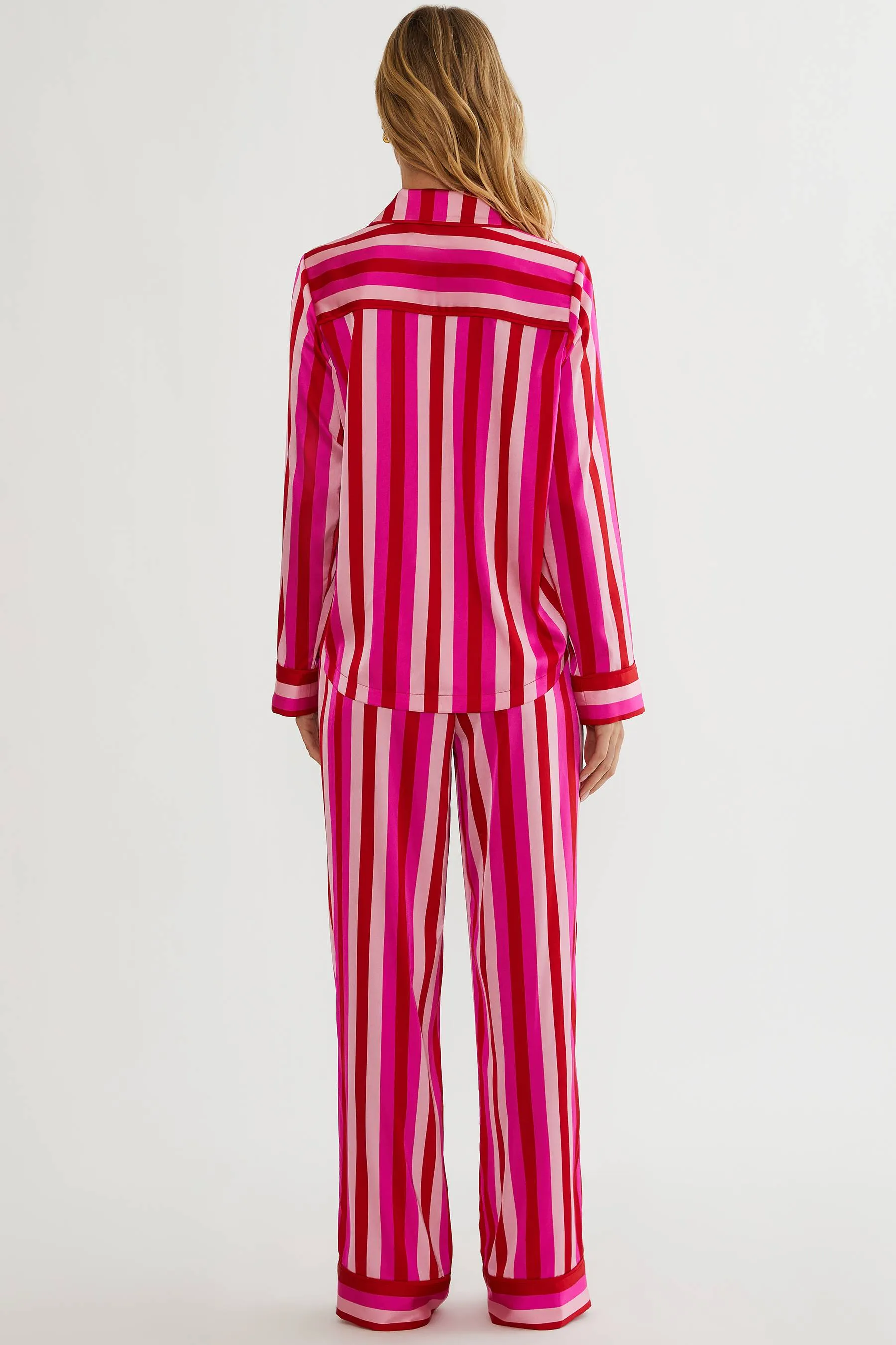 Livy Top & Connie Pant Set Pink & Red Stripe sold by Beach Riot product image thumbnail 5