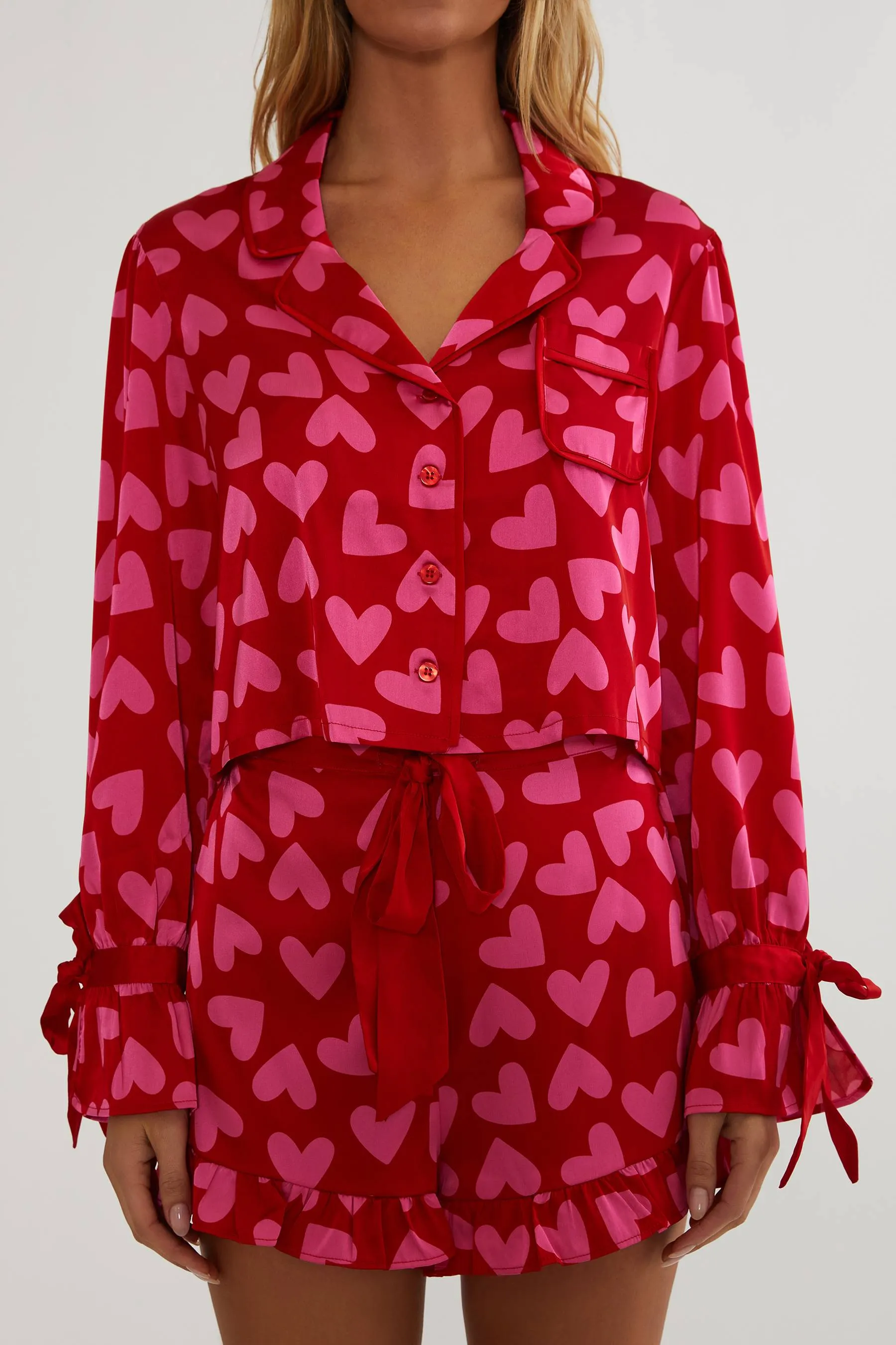 Aurora & Luna Pj Set Valentine Heart sold by Beach Riot product image thumbnail 4