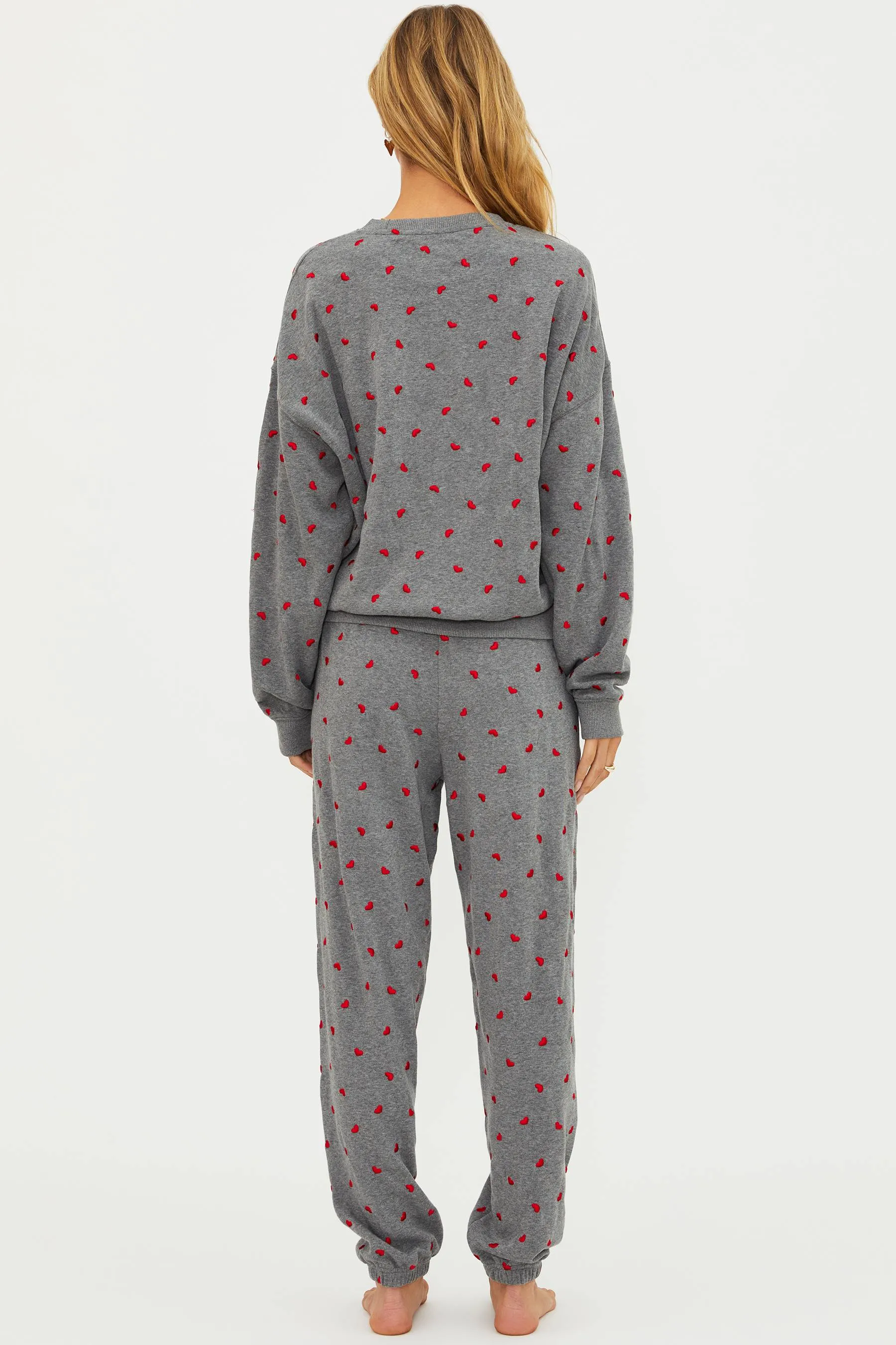 Nash Sweatpant Red Love Hearts sold by Beach Riot product image thumbnail 5