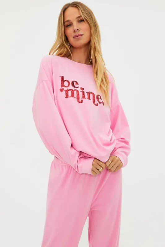 Devyn Oversized Sweatshirt Lovely Pink made by Beach Riot