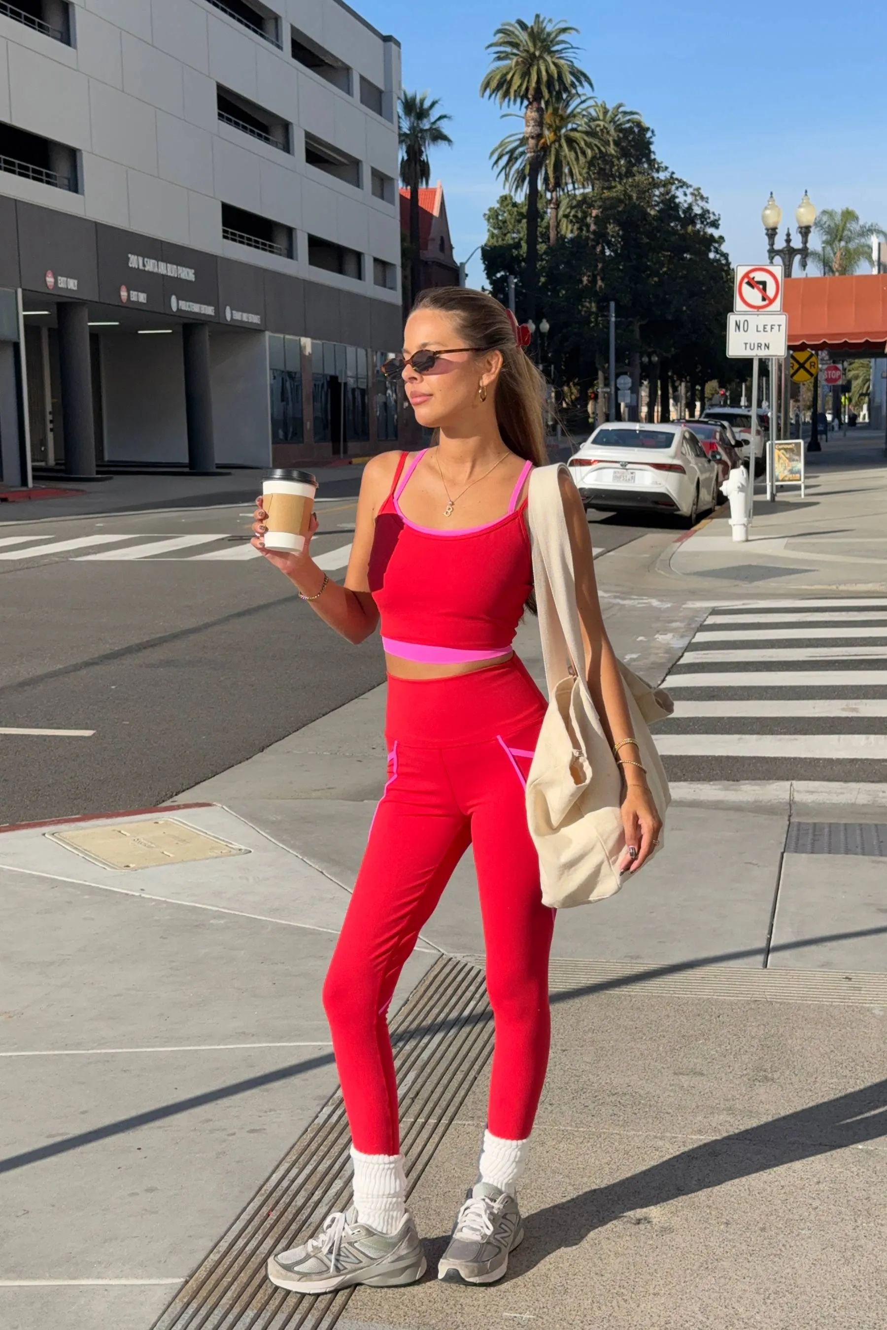 Von 7/8 Legging Royal Red Matte sold by Beach Riot product image thumbnail 5