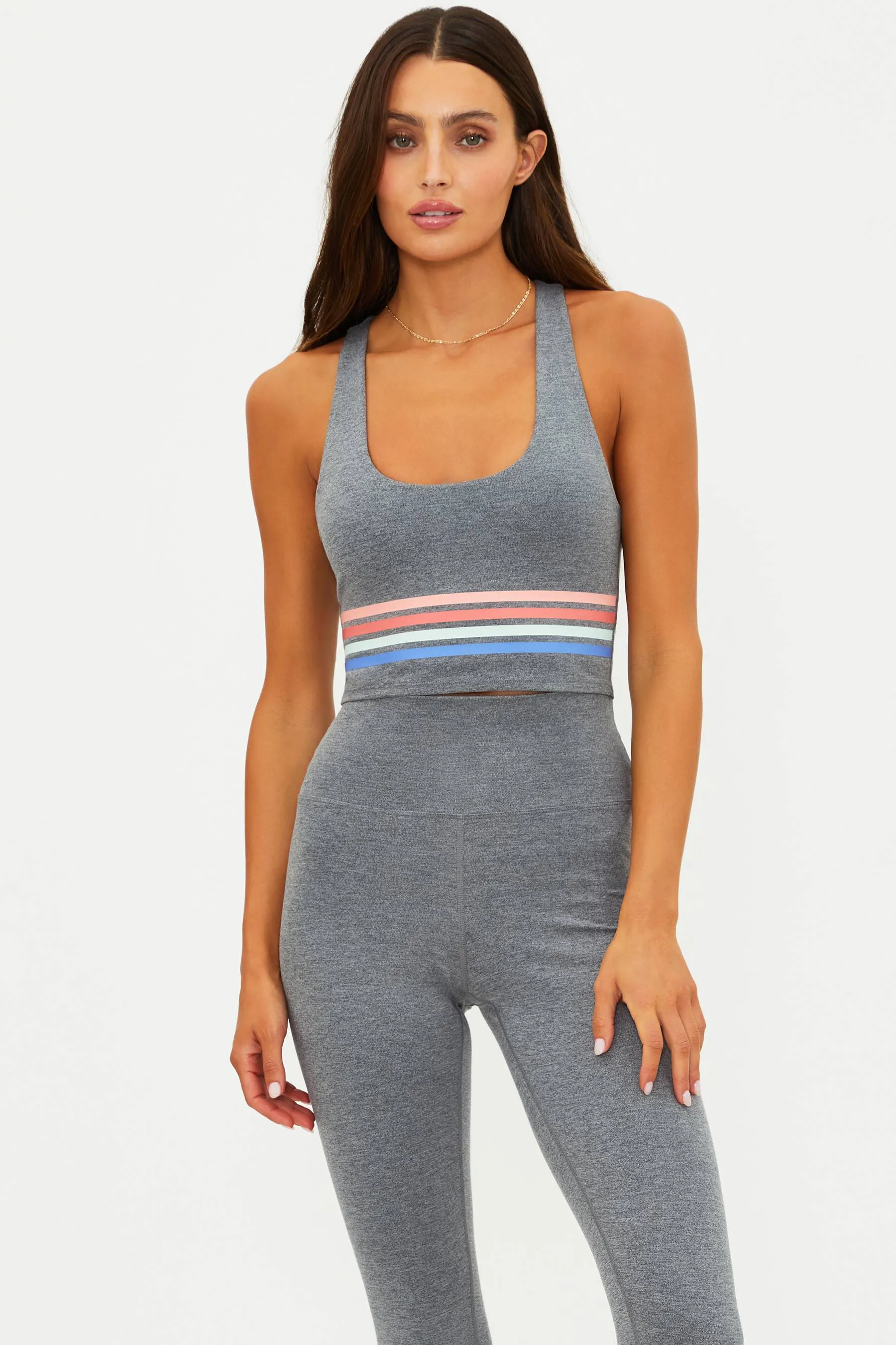 Yara Top Horizon Heather Gray Soft Serve sold by Beach Riot
