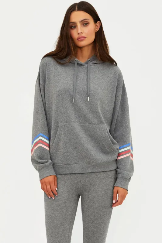 Dess Hoodie Horizon Heather Gray Soft Serve made by Beach Riot