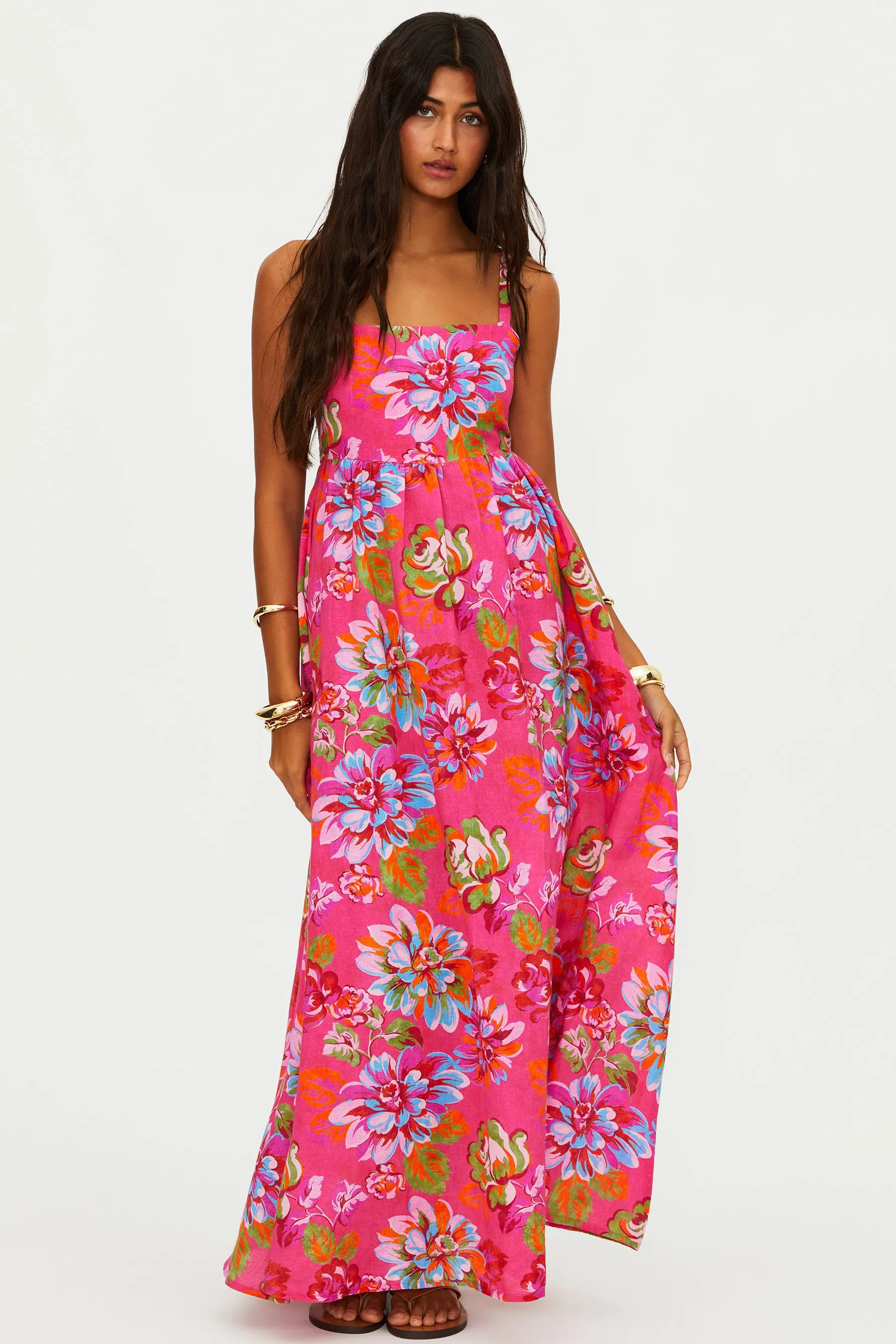 Rianne Dress Sugar Bloom Linen sold by Beach Riot product image thumbnail 5