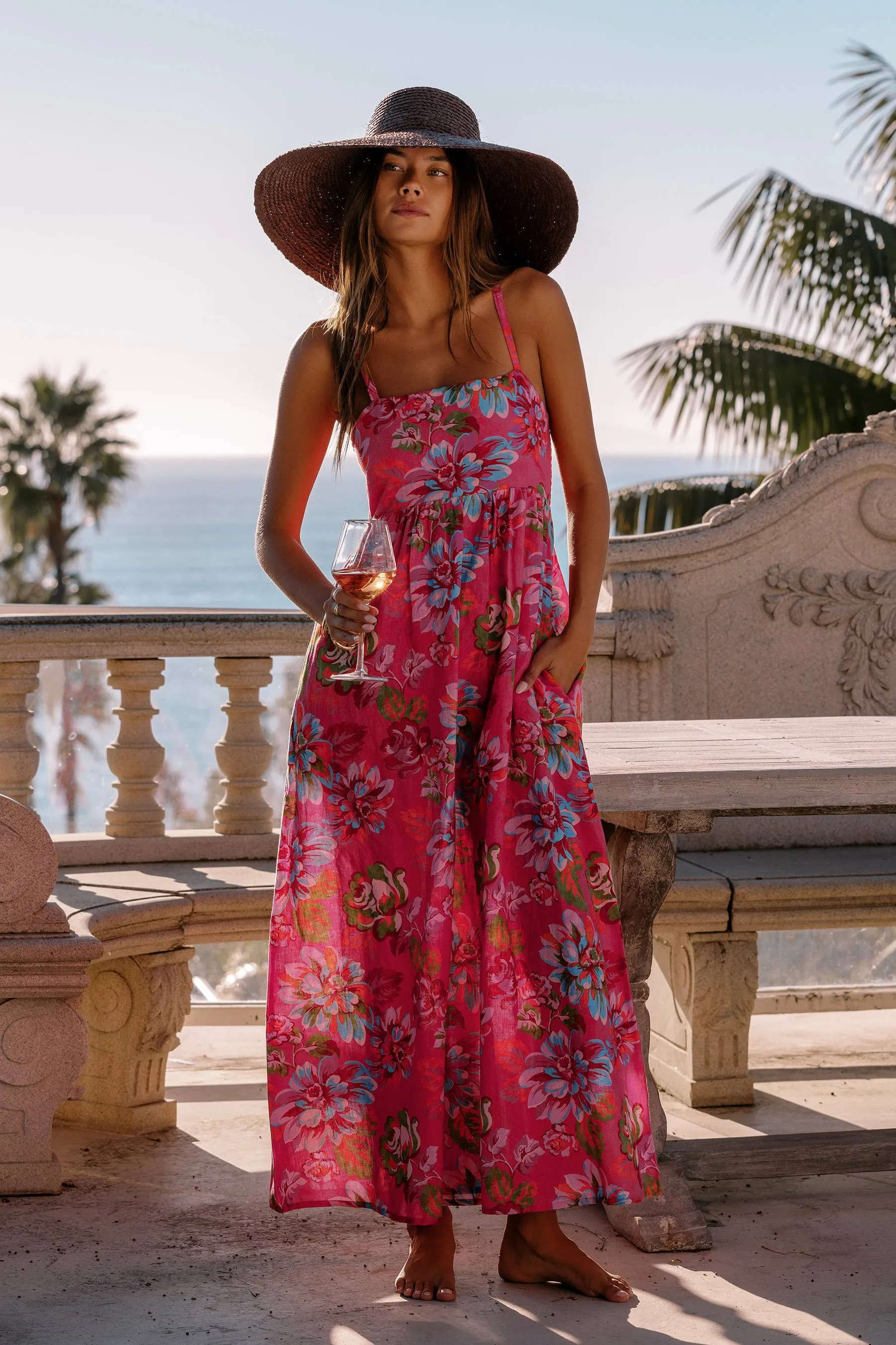 Rianne Dress Sugar Bloom Linen sold by Beach Riot product image thumbnail 3