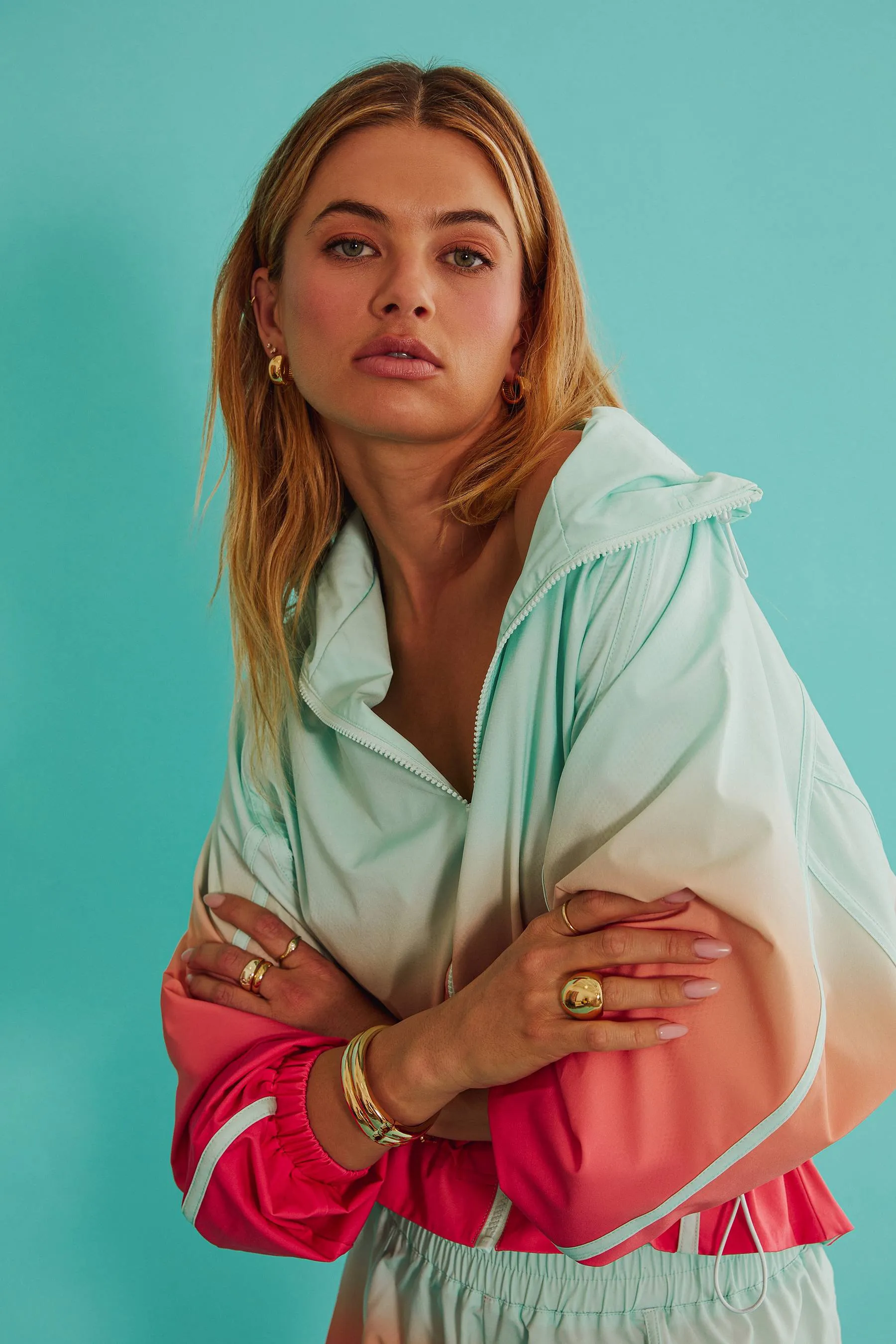 Casen Jacket Guava Jelly Ombre sold by Beach Riot product image thumbnail 3