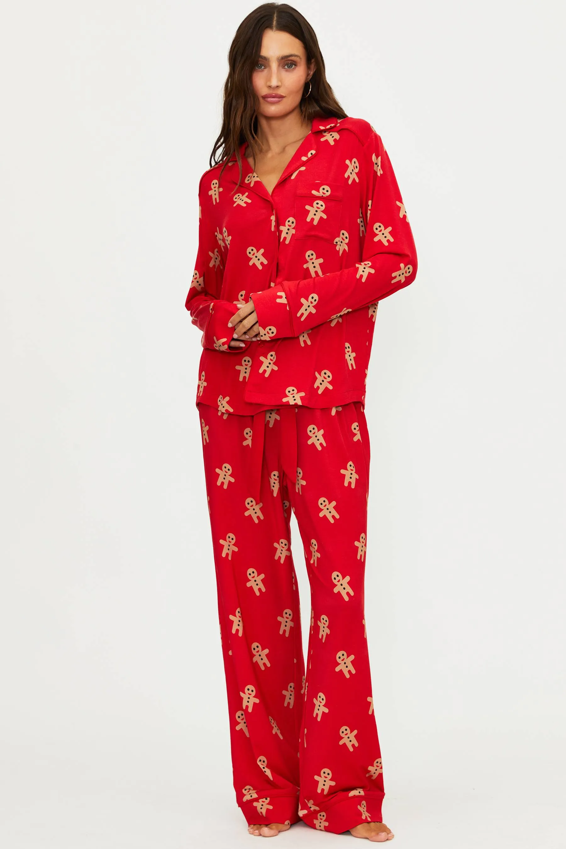 Livy & Connie PJ Set Gingerbread sold by Beach Riot product image thumbnail 3