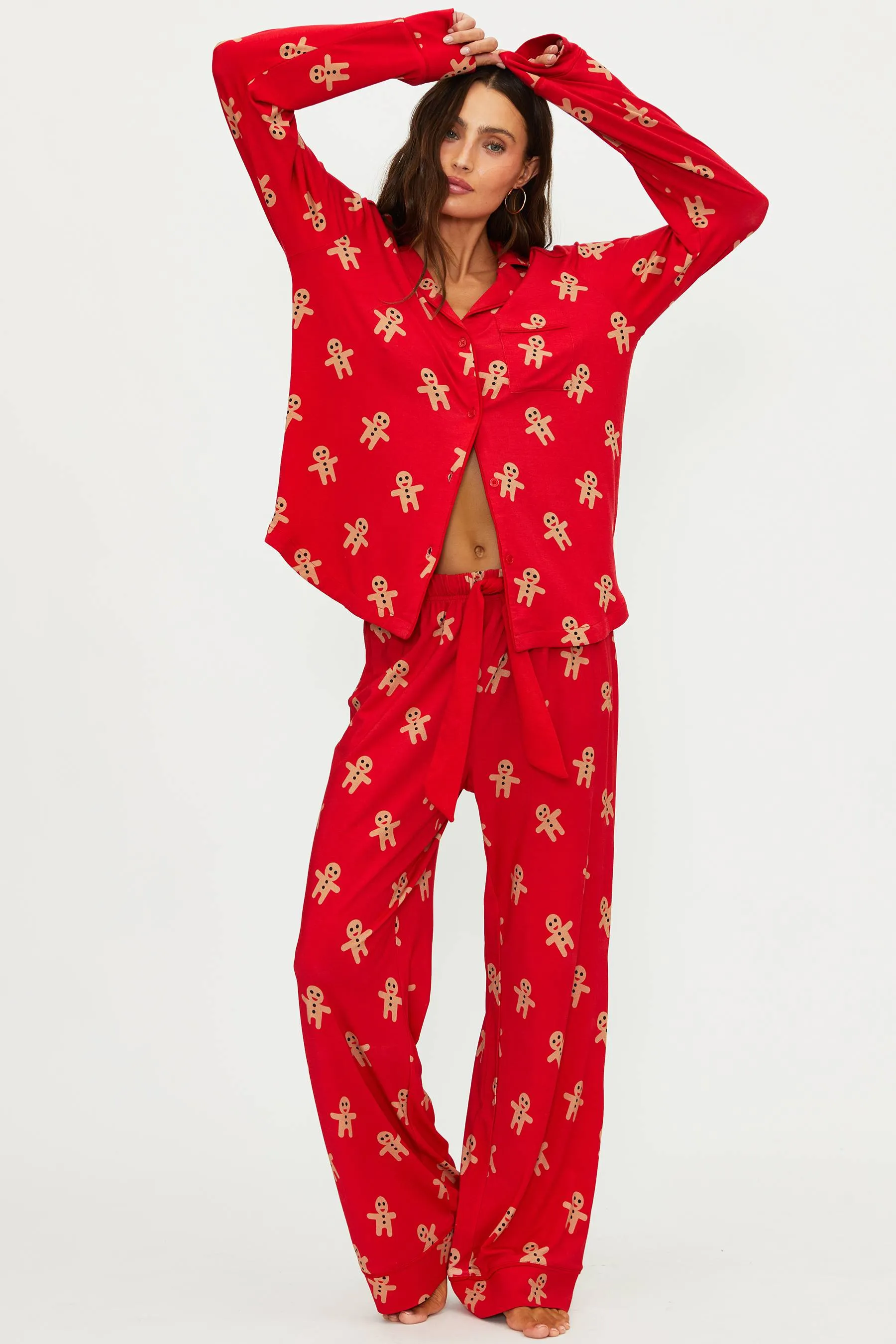 Livy & Connie PJ Set Gingerbread sold by Beach Riot product image thumbnail 4