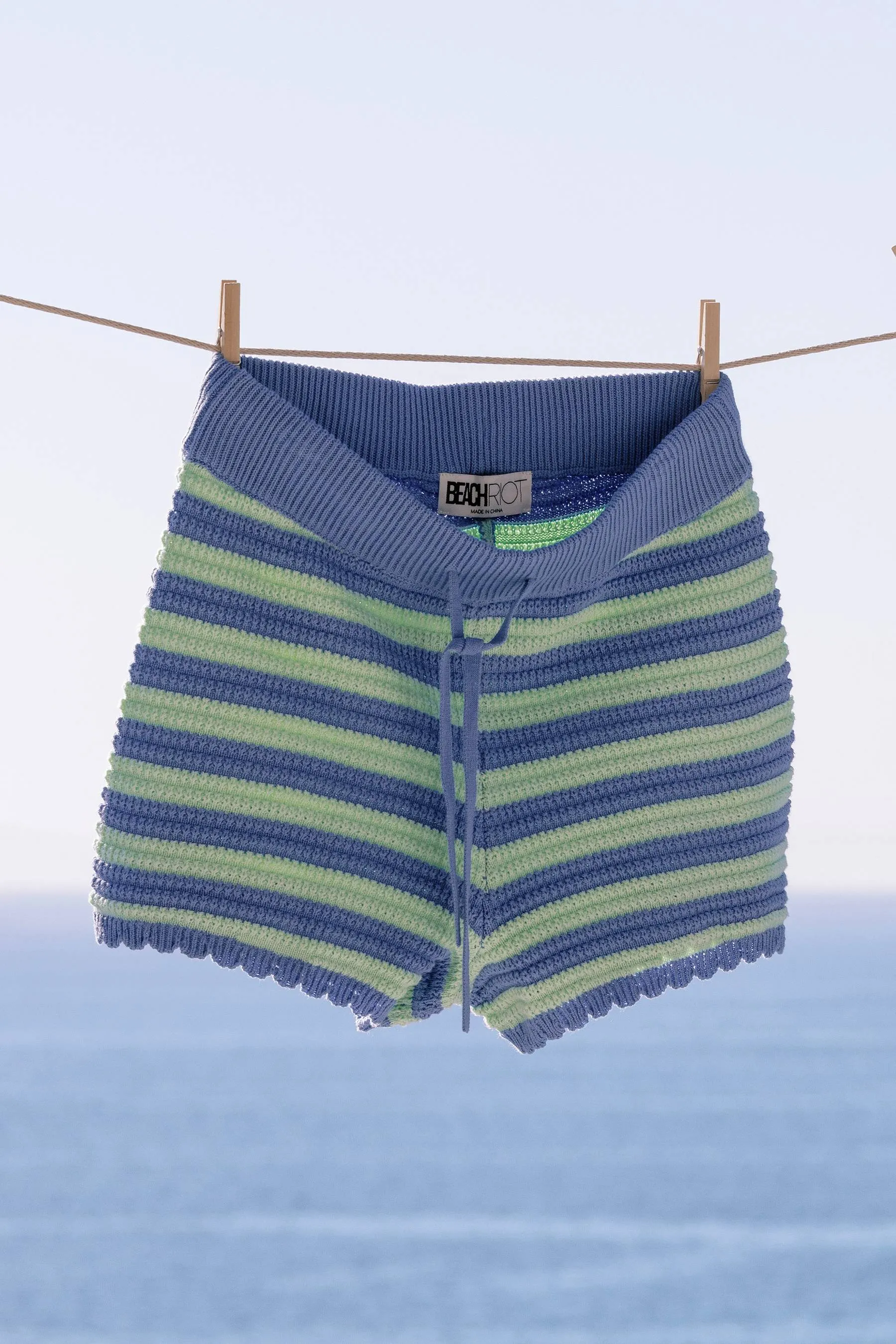Balboa Short Sapphire Sea Stripe sold by Beach Riot product image thumbnail 5