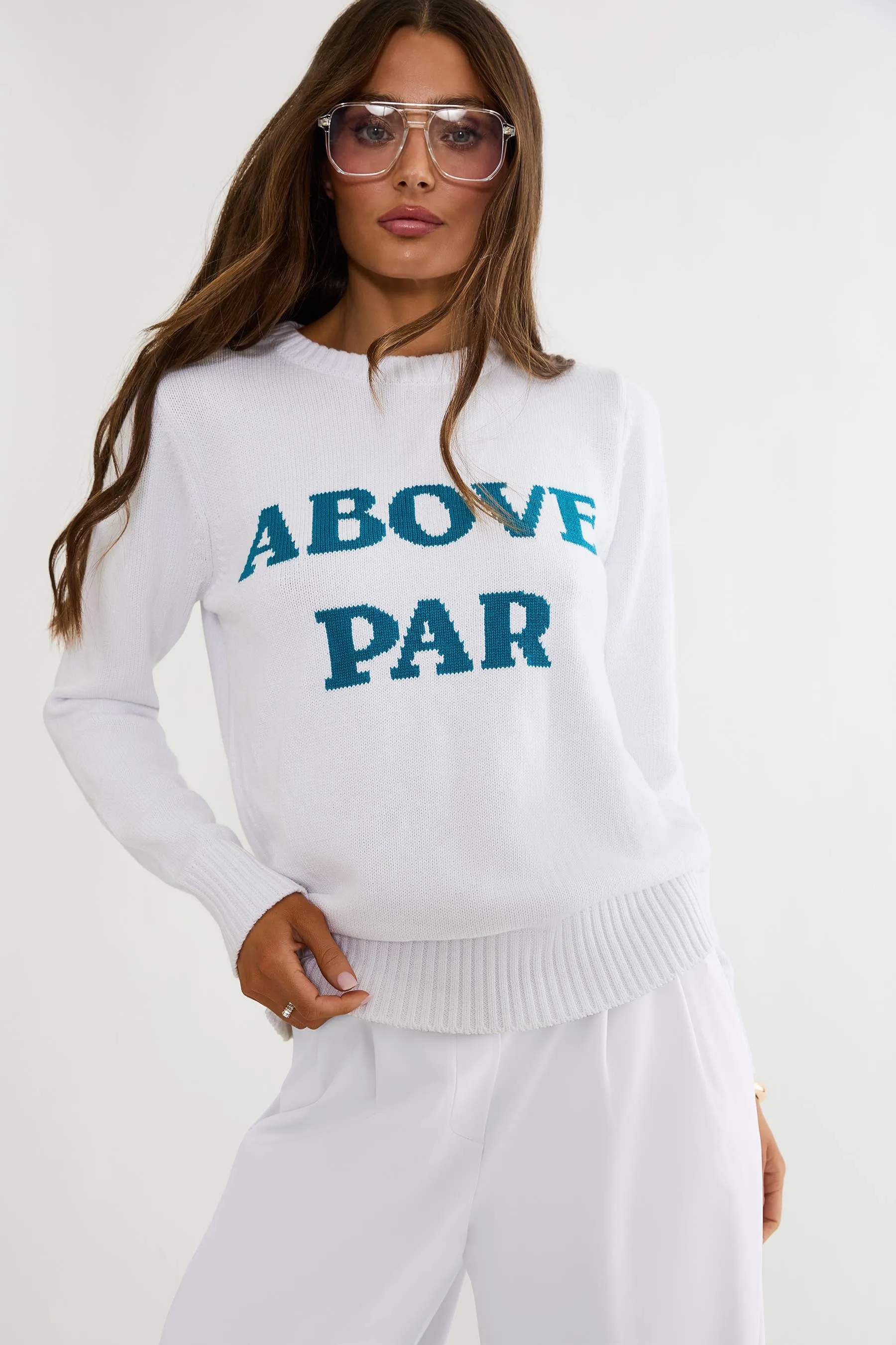 Jolene Sweater Above Par sold by Beach Riot
