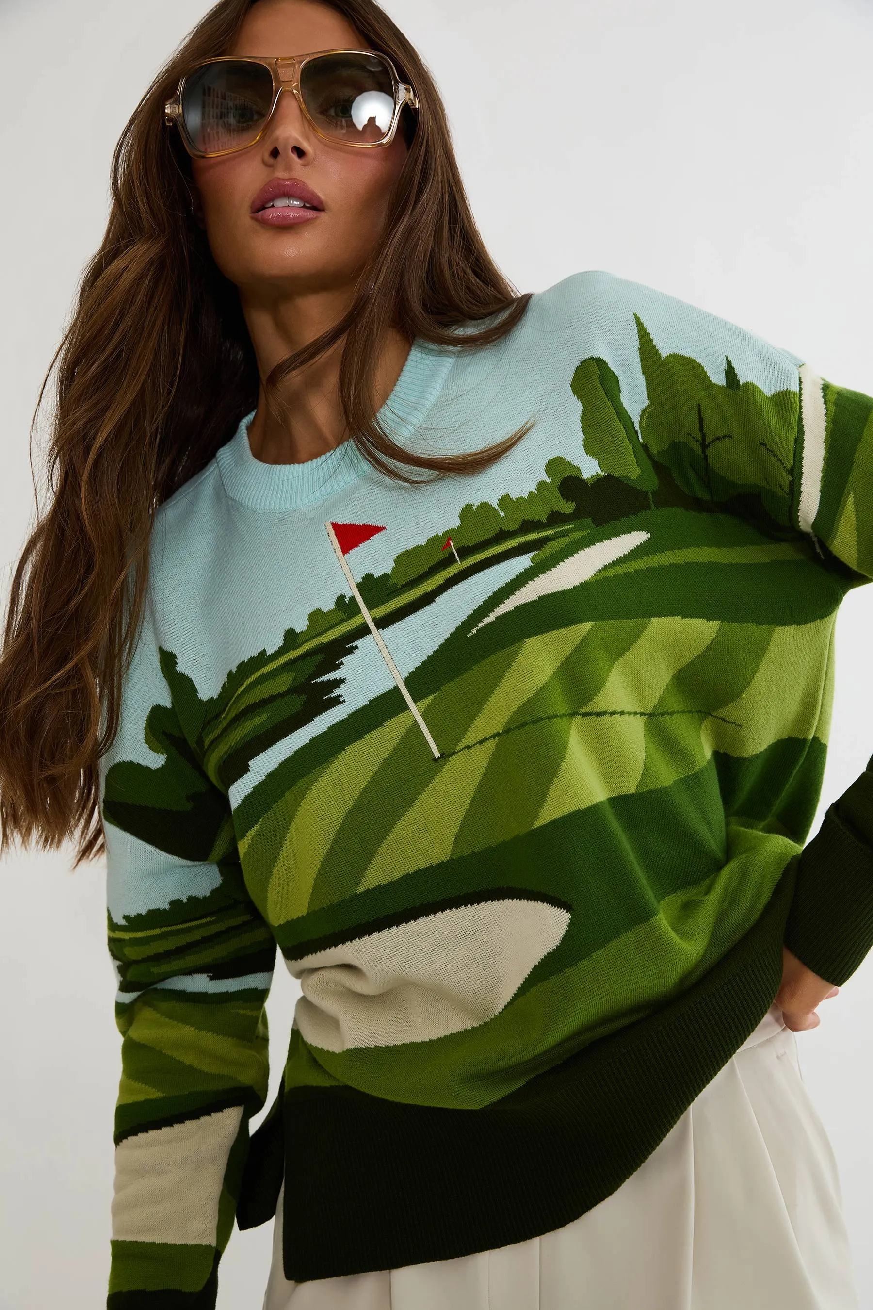 Callie Sweater Fairway sold by Beach Riot product image thumbnail 5