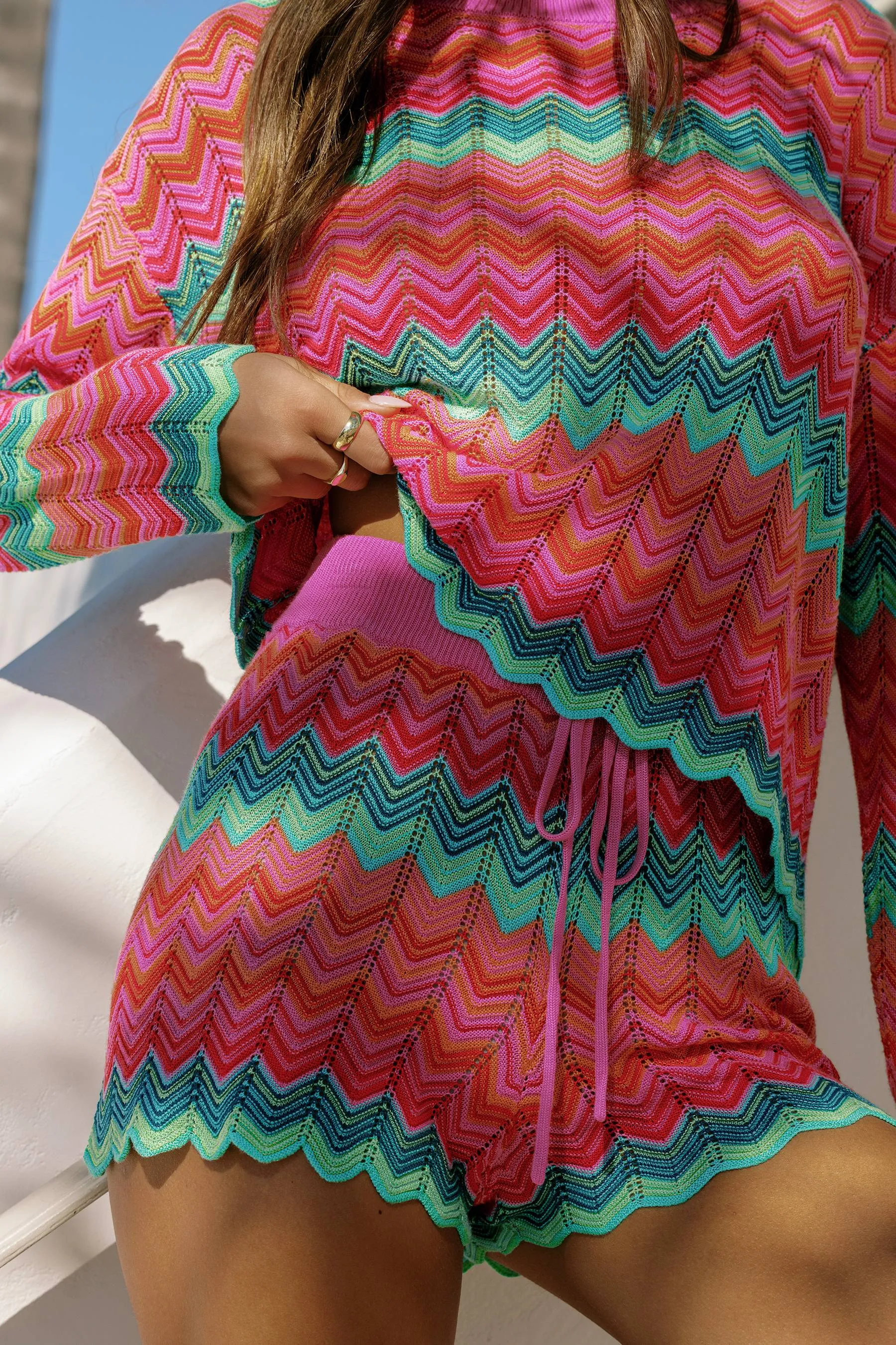 Balboa Short Strawberry Ice Chevron sold by Beach Riot product image thumbnail 4