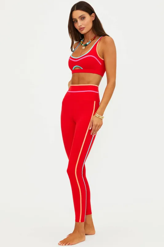 Solara Legging Strawberry Smoothie Matte sold by Beach Riot