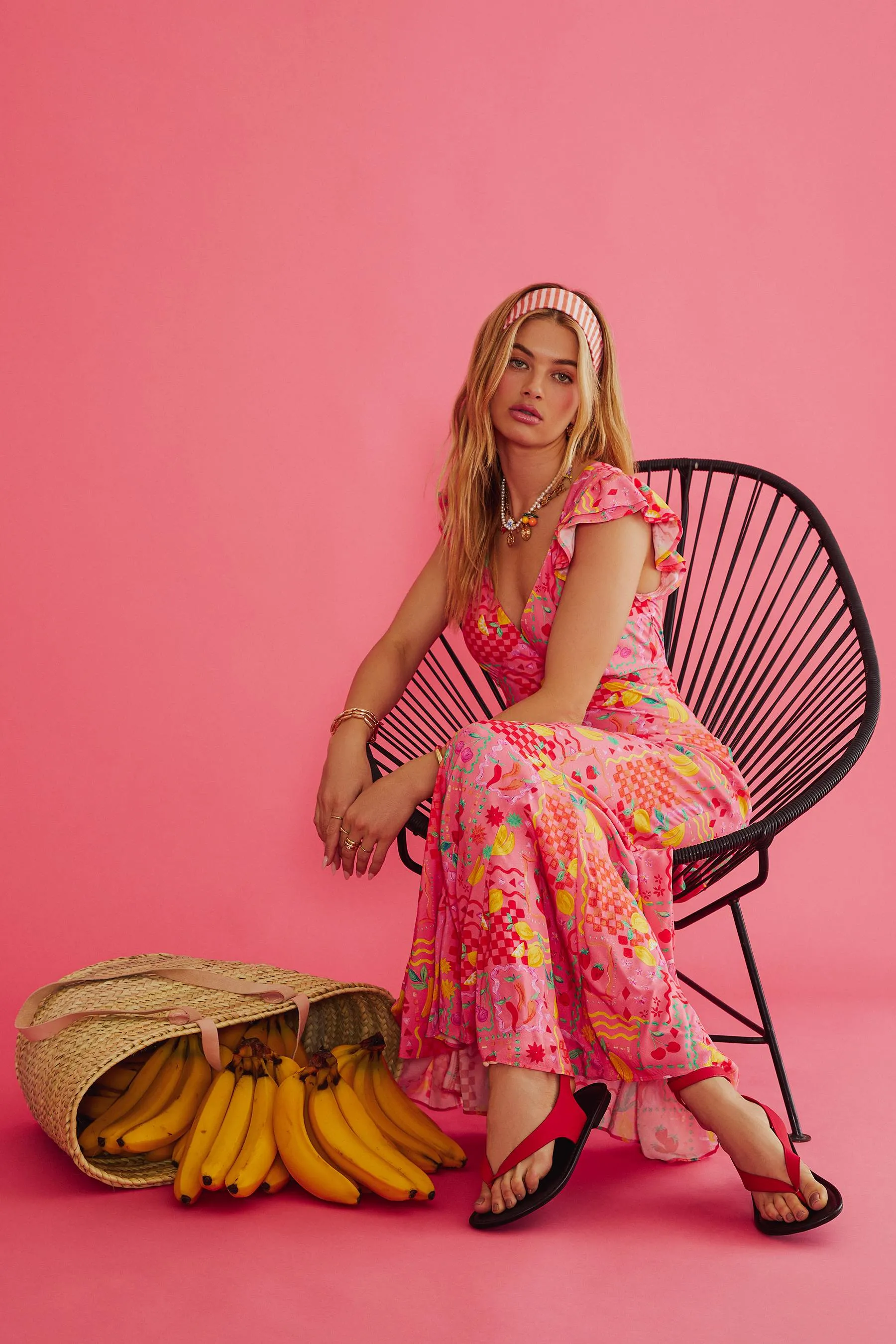Elodie Dress Passion Fruit sold by Beach Riot product image thumbnail 5