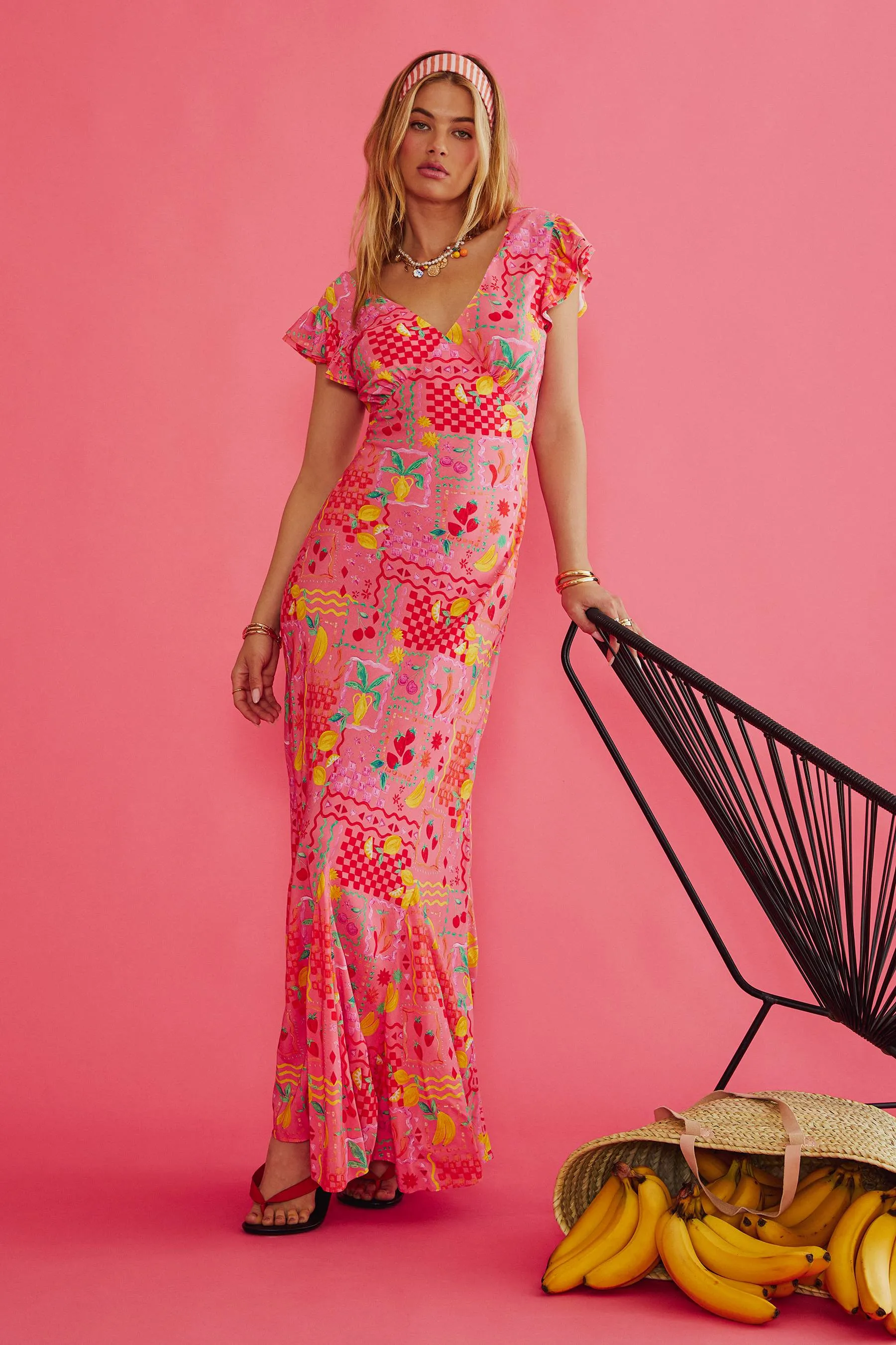 Elodie Dress Passion Fruit sold by Beach Riot product image thumbnail 3