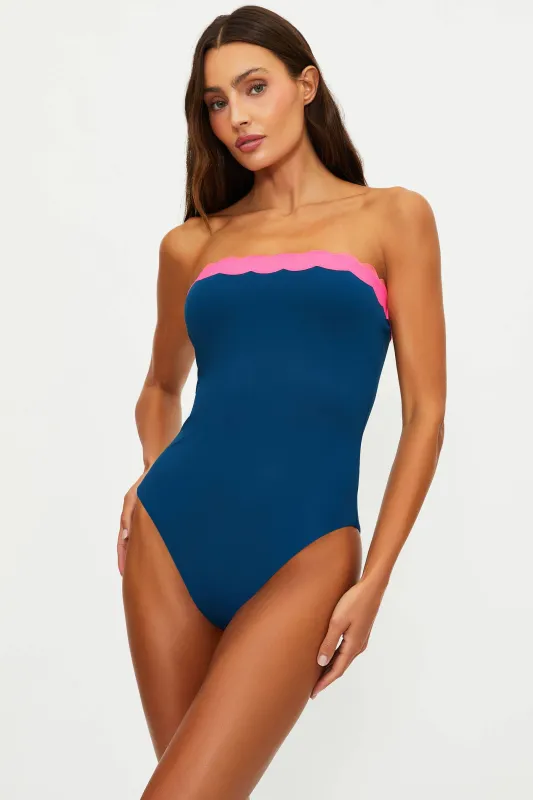 Josy One Piece Seashell Isle Colorblock made by Beach Riot