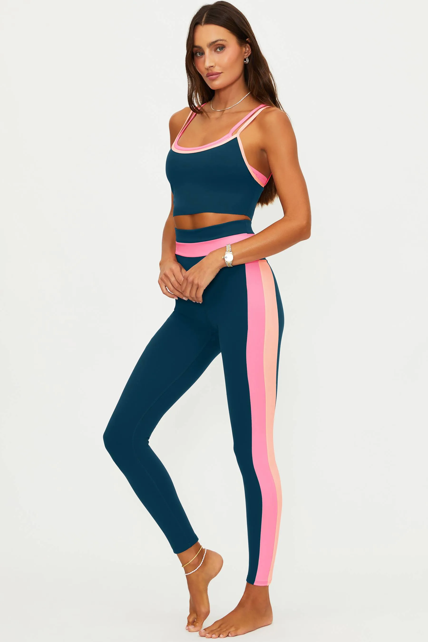 Mariella Legging Seashell Isle Colorblock Matte sold by Beach Riot
