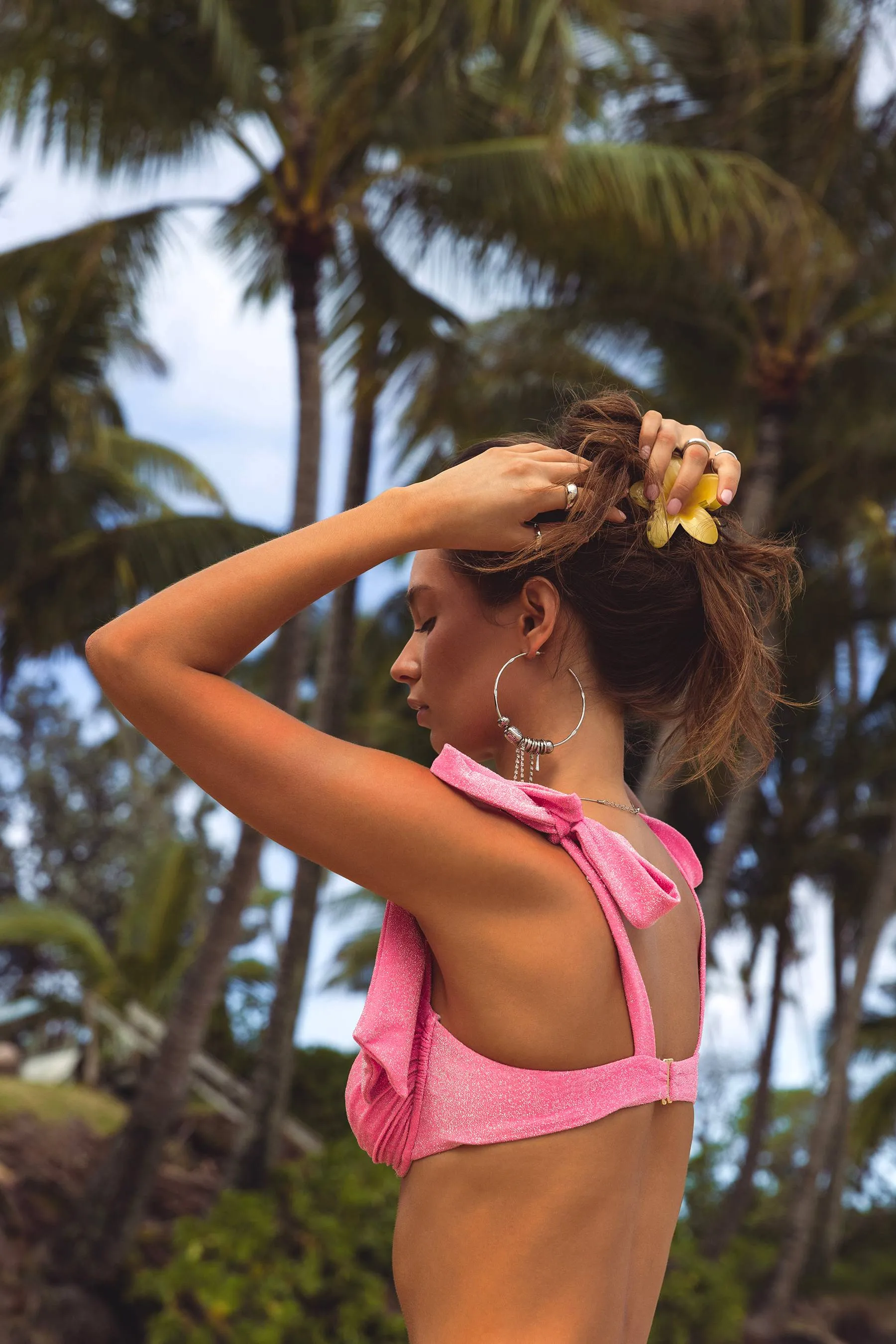 Drea Top Shoreline Pink Shine sold by Beach Riot product image thumbnail 5