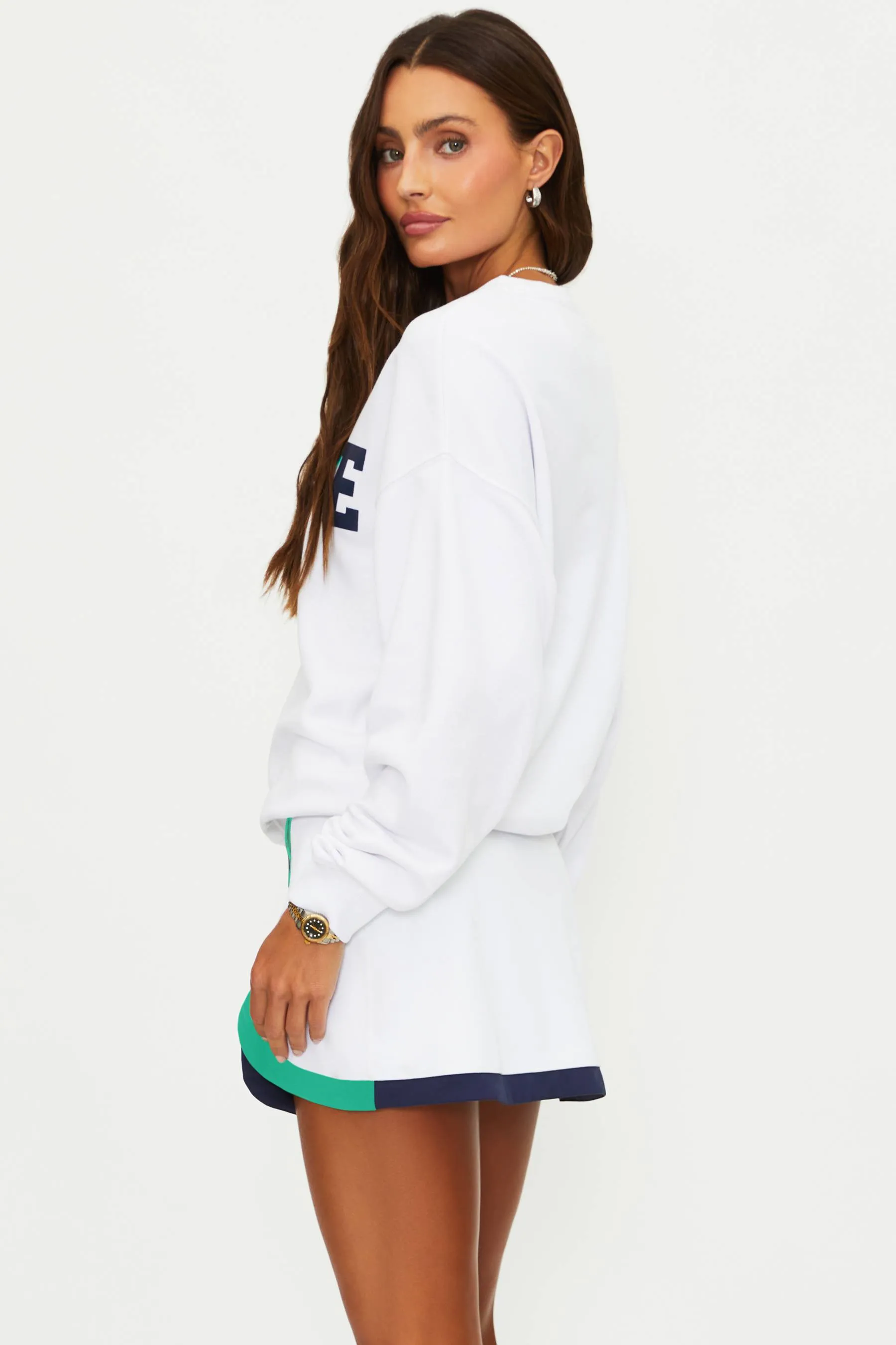 Devyn Oversized Sweatshirt Serve sold by Beach Riot product image thumbnail 2