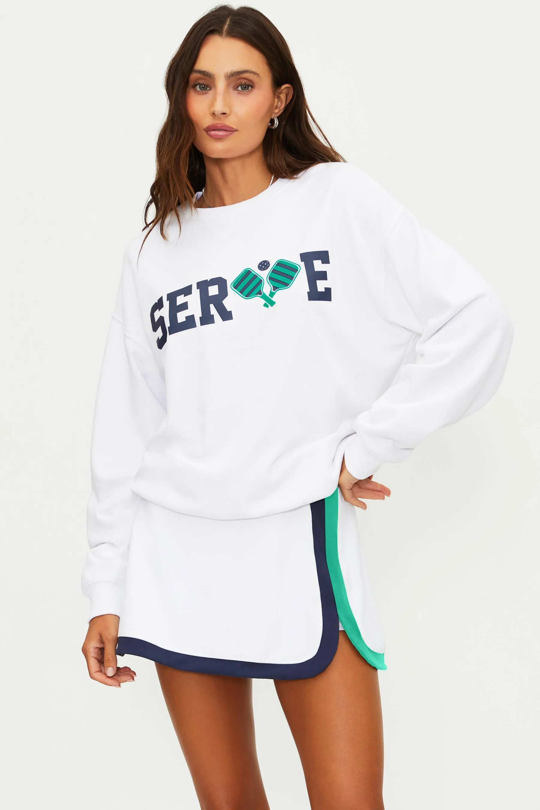 Devyn Oversized Sweatshirt Serve sold by Beach Riot