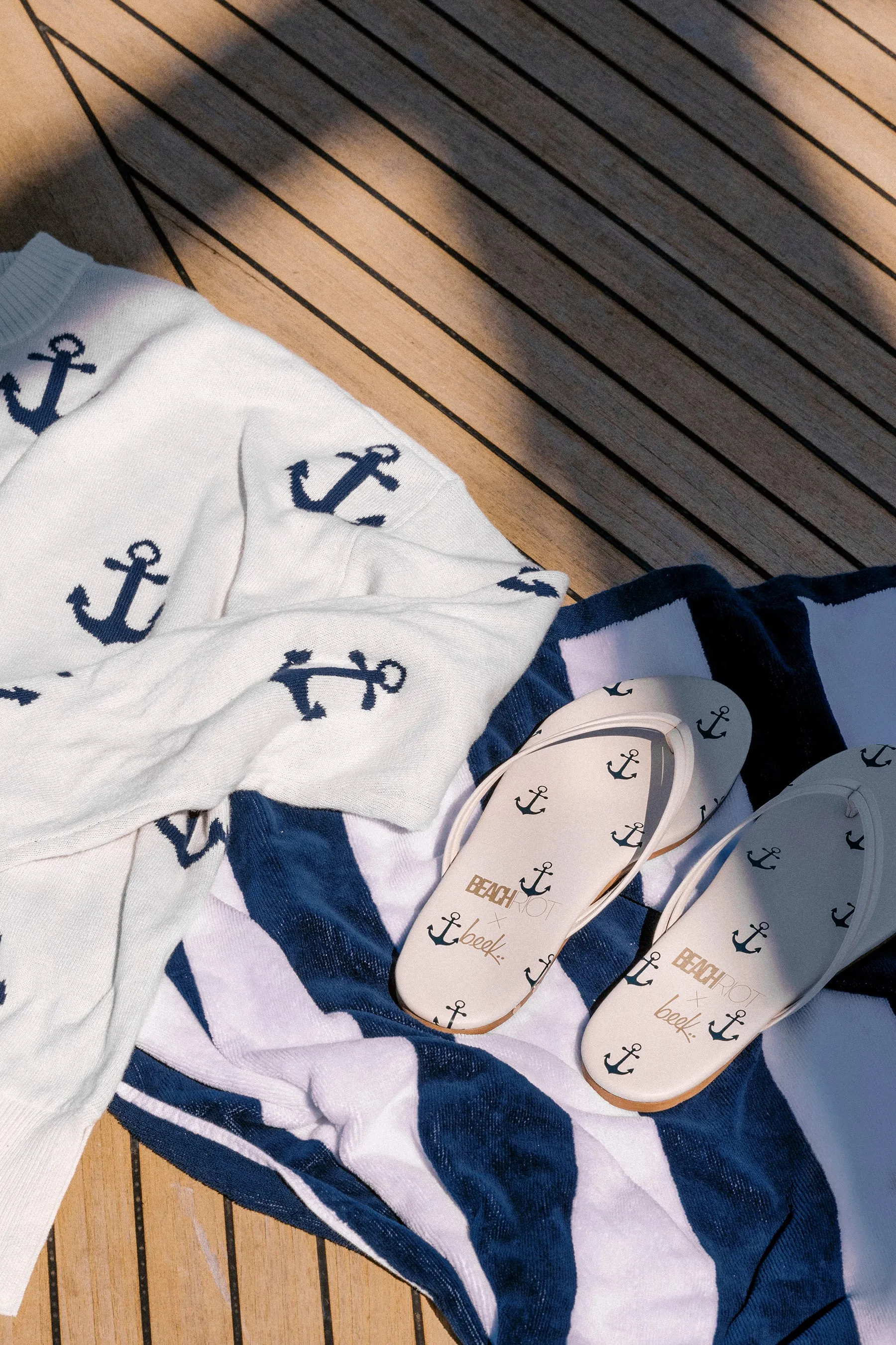 Callie Sweater Regatta Anchor sold by Beach Riot product image thumbnail 3