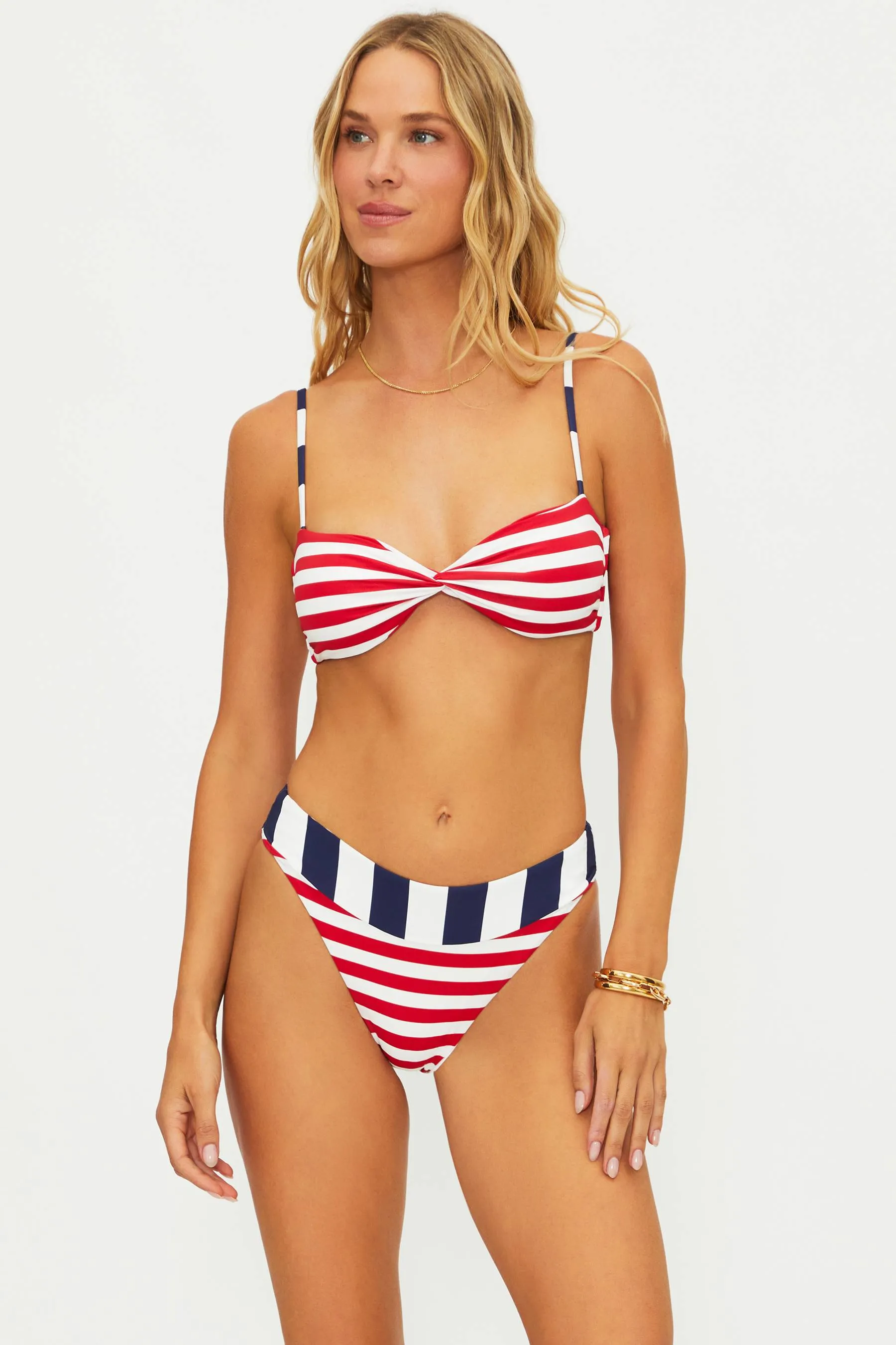 Amarie Bottom Star Spangled Stripes sold by Beach Riot product image thumbnail 5