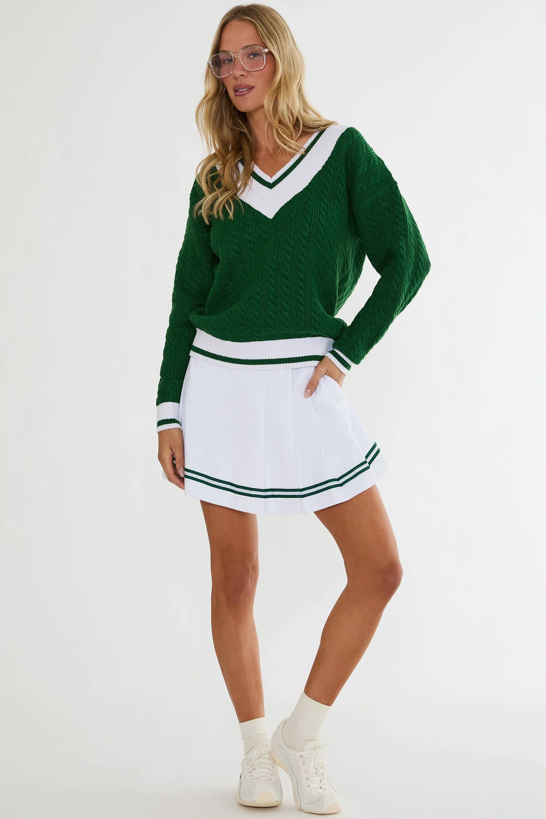 Sorrel Skort 16" Putting White sold by Beach Riot