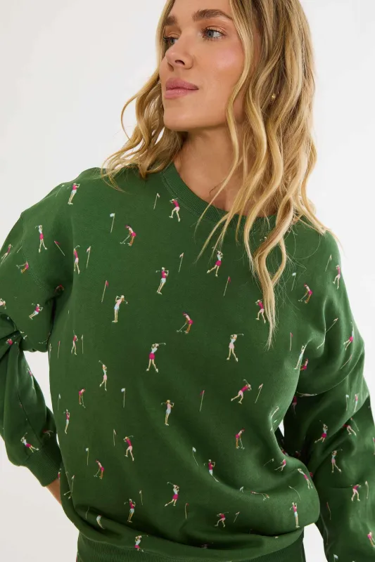 Devyn Oversized Sweatshirt Under Par made by Beach Riot