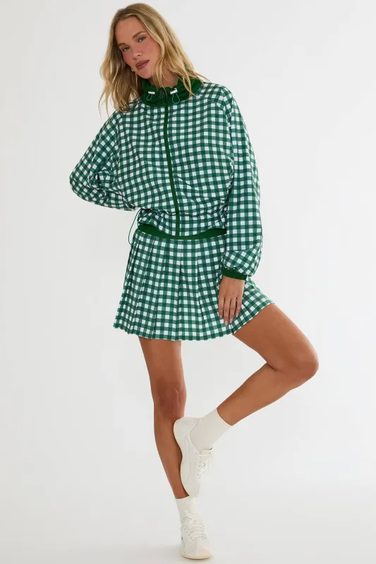 Irina Skirt Fairway Check made by Beach Riot