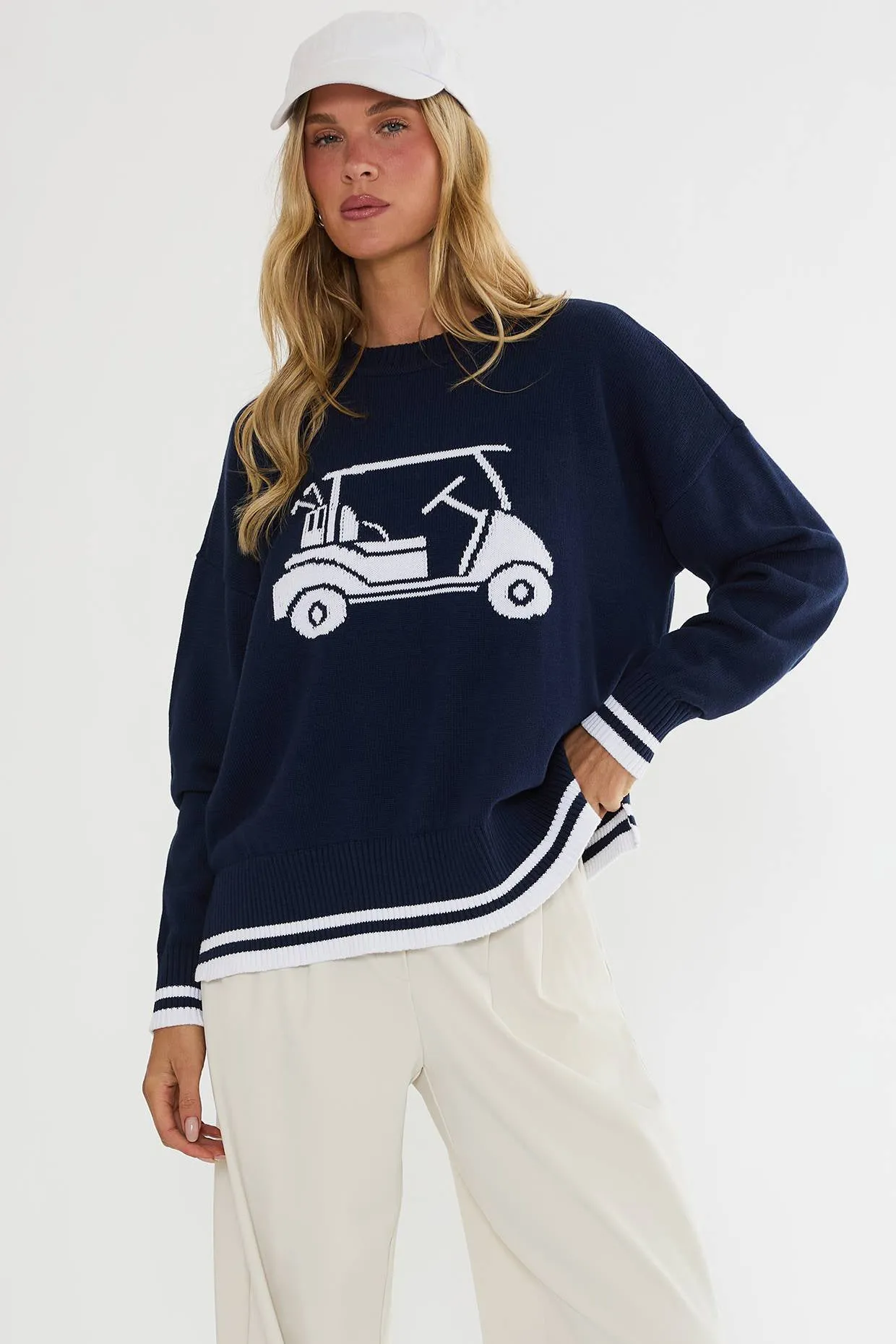 Callie Sweater Dusk Buggy sold by Beach Riot