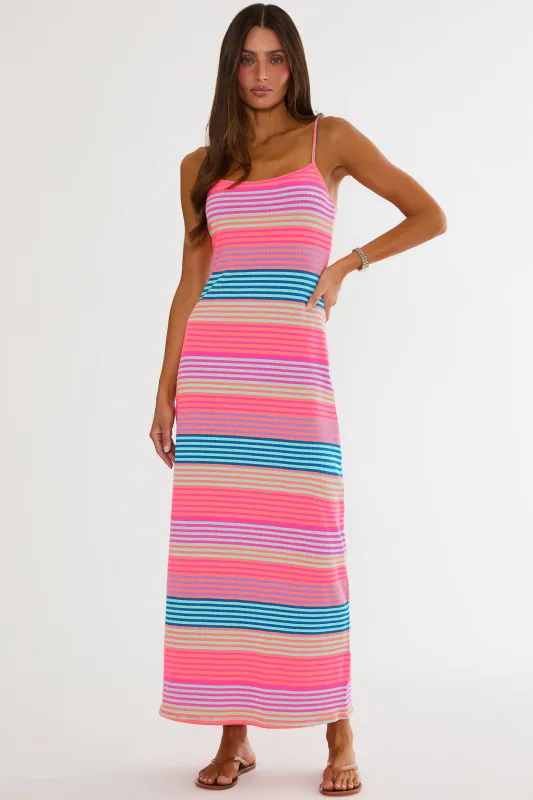 Malie Dress Vibrant Volley Stripe made by Beach Riot