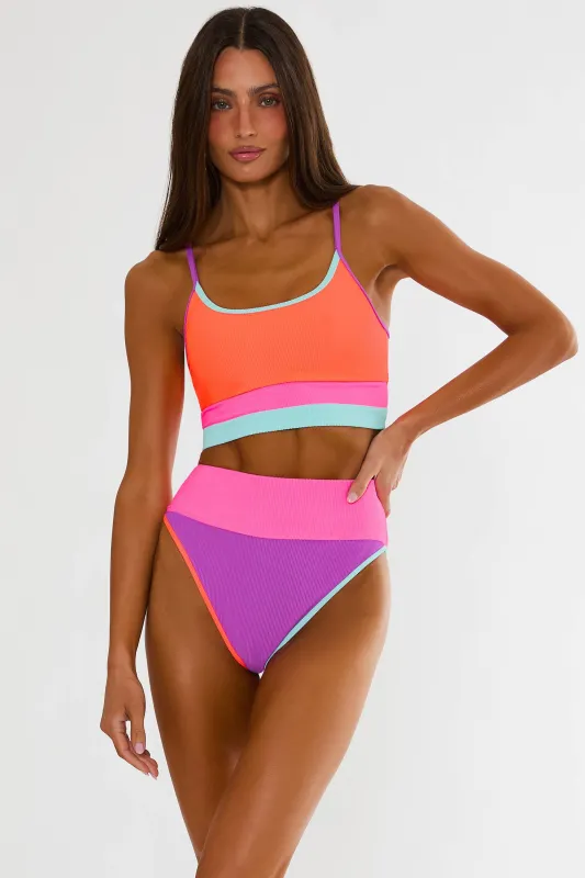 Eva Top Vibrant Volley Colorblock made by Beach Riot