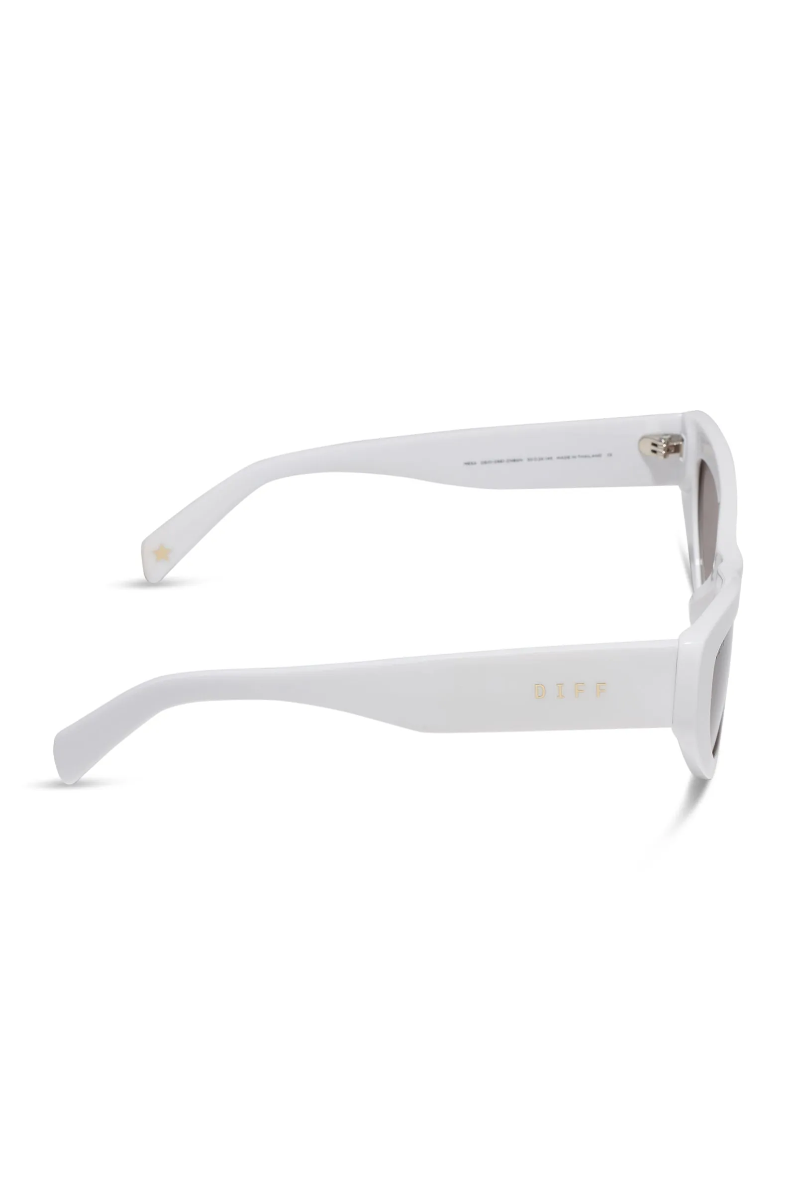 Beach Riot X DIFF Mesa Sunglasses White sold by Beach Riot product image thumbnail 4