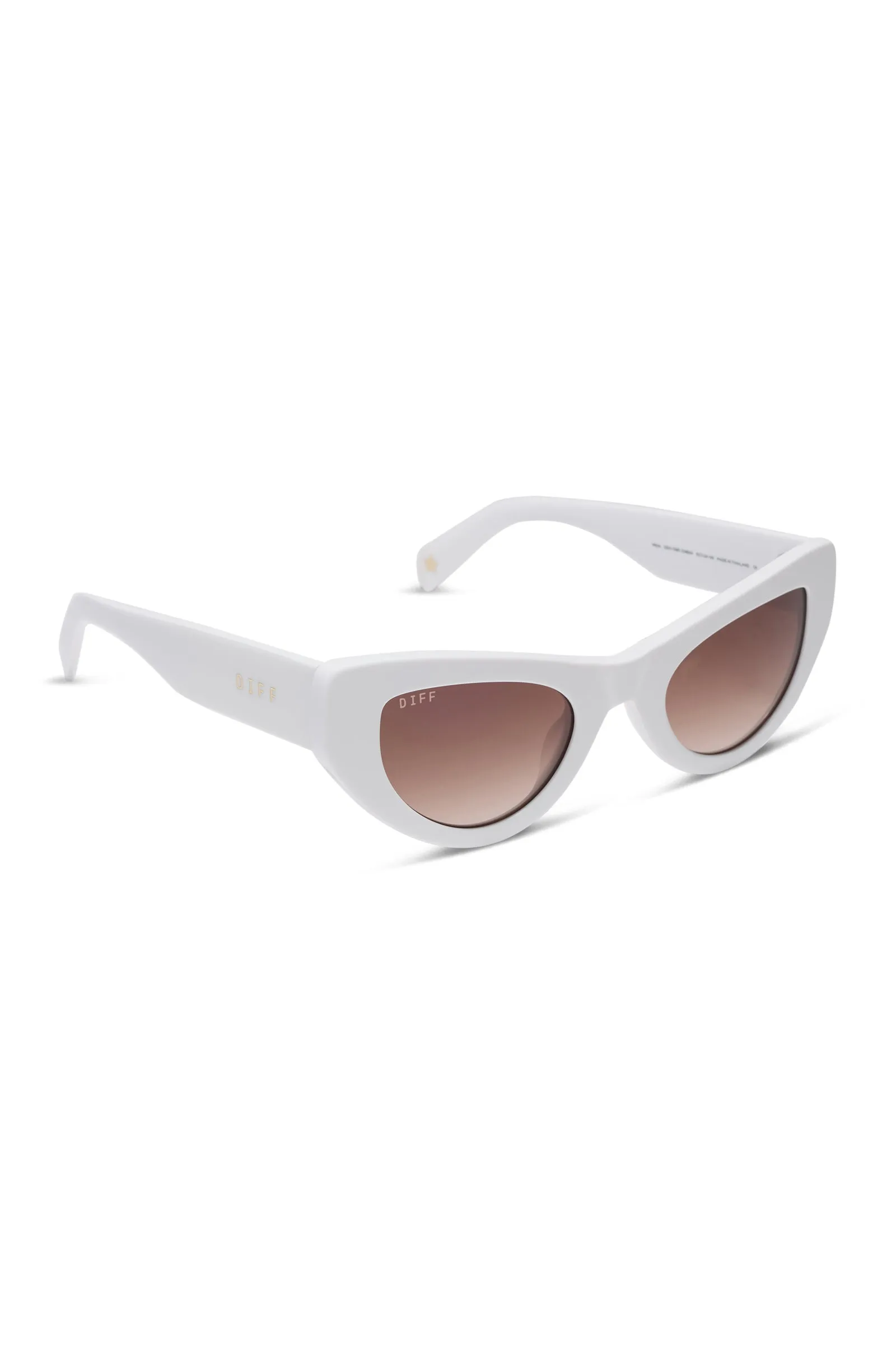 Beach Riot X DIFF Mesa Sunglasses White sold by Beach Riot product image thumbnail 3