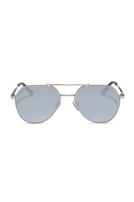 Beach Riot X DIFF Reserve Sunglasses Silver made by Beach Riot