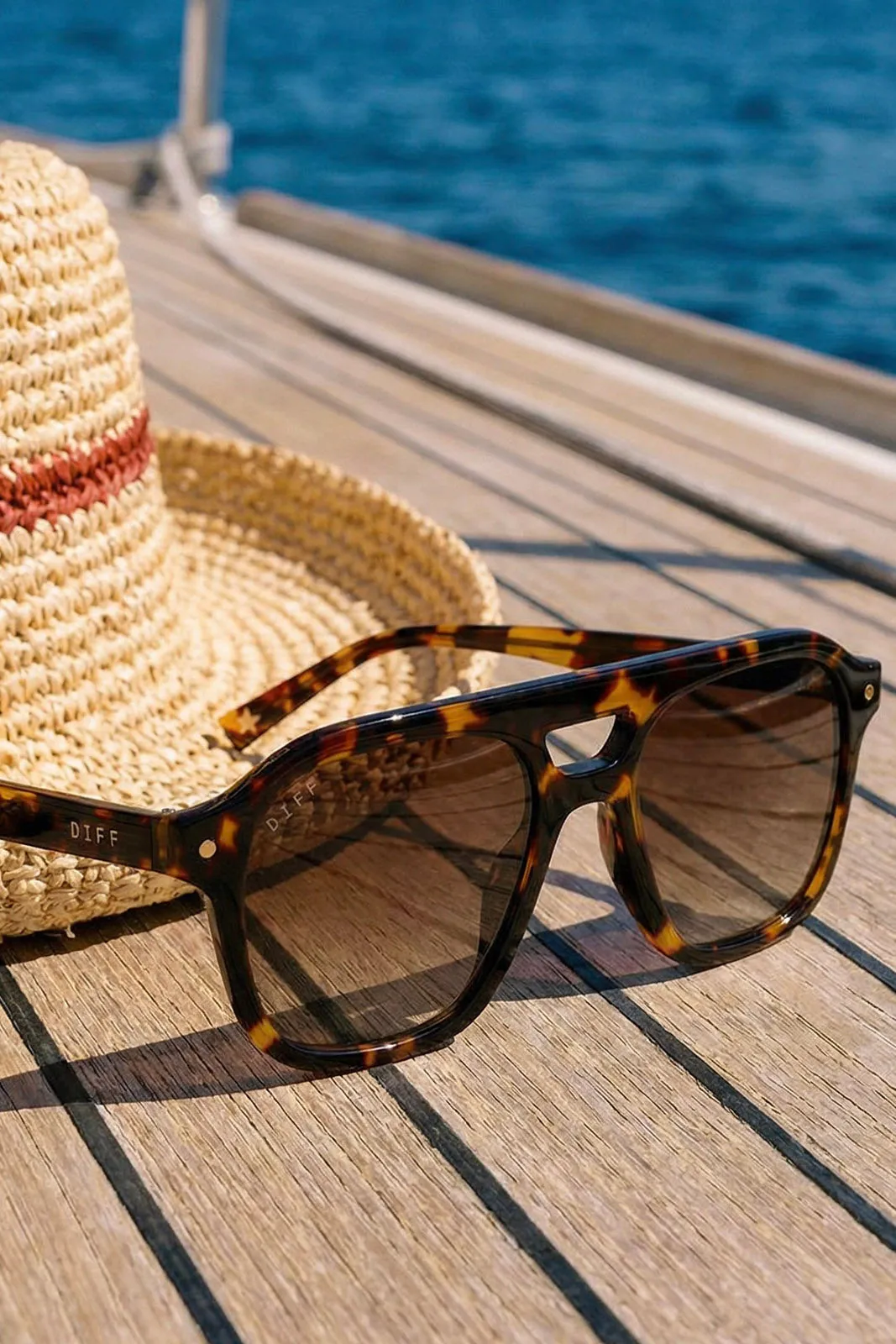 Beach Riot X DIFF Coast Sunglasses Tortoise sold by Beach Riot product image thumbnail 3