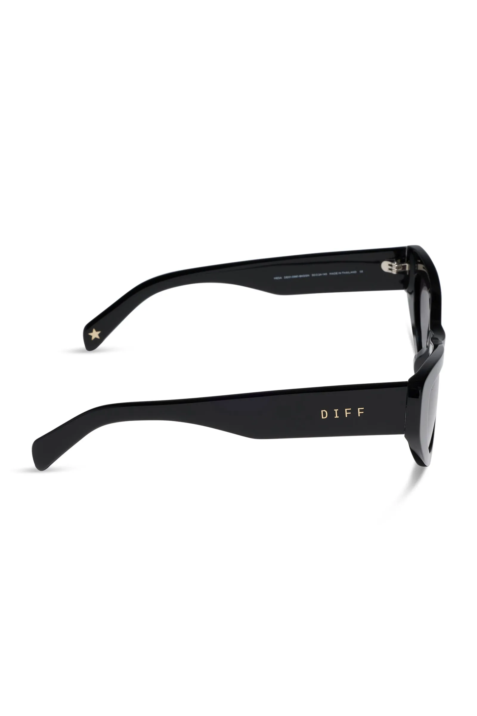 Beach Riot X DIFF Mesa Sunglasses Black sold by Beach Riot product image thumbnail 5