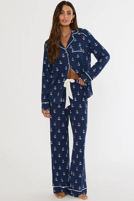 Livy Top & Connie Pj Set Regatta Anchor made by Beach Riot