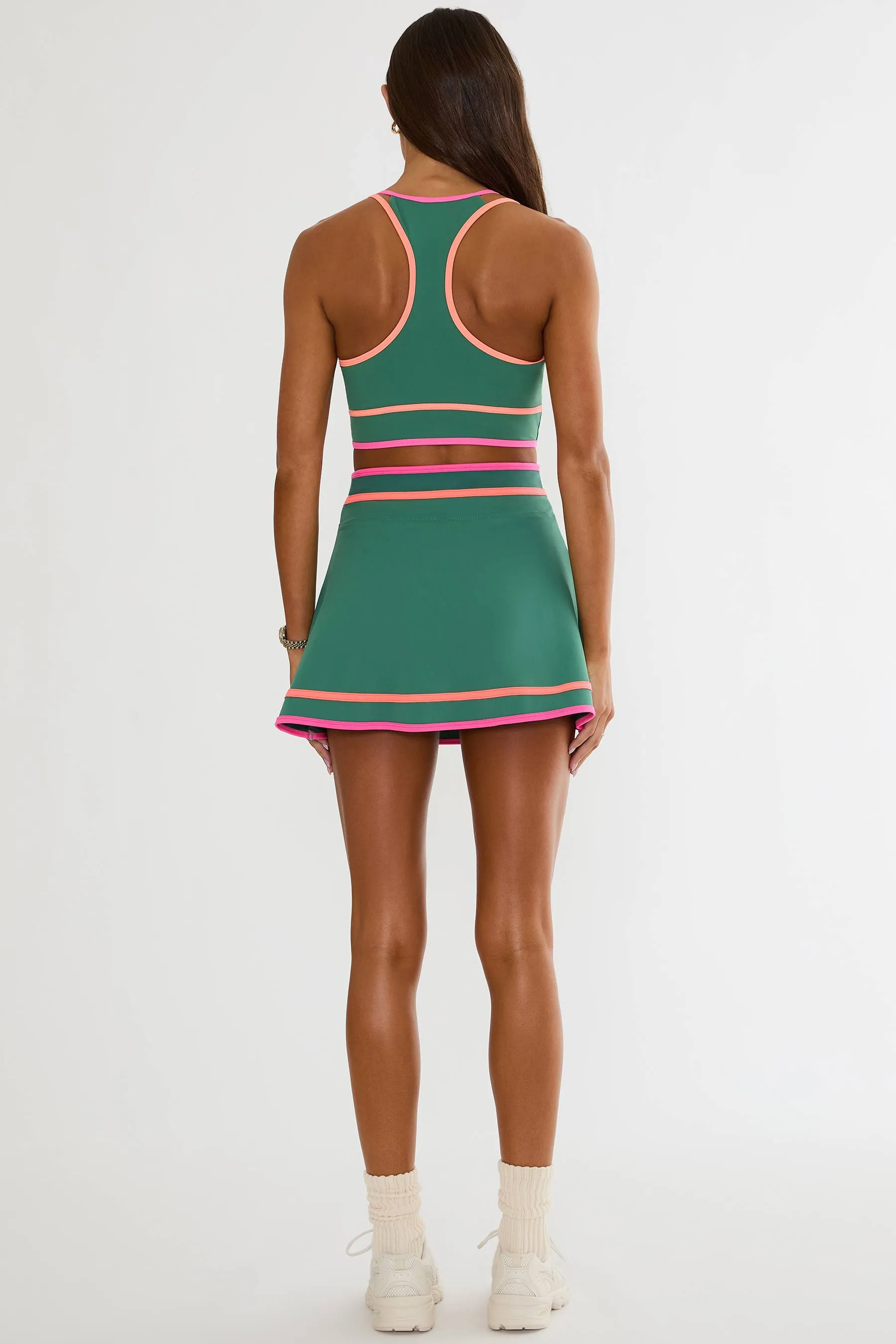 Tamara Skirt Rally Green Colorblock sold by Beach Riot product image thumbnail 5