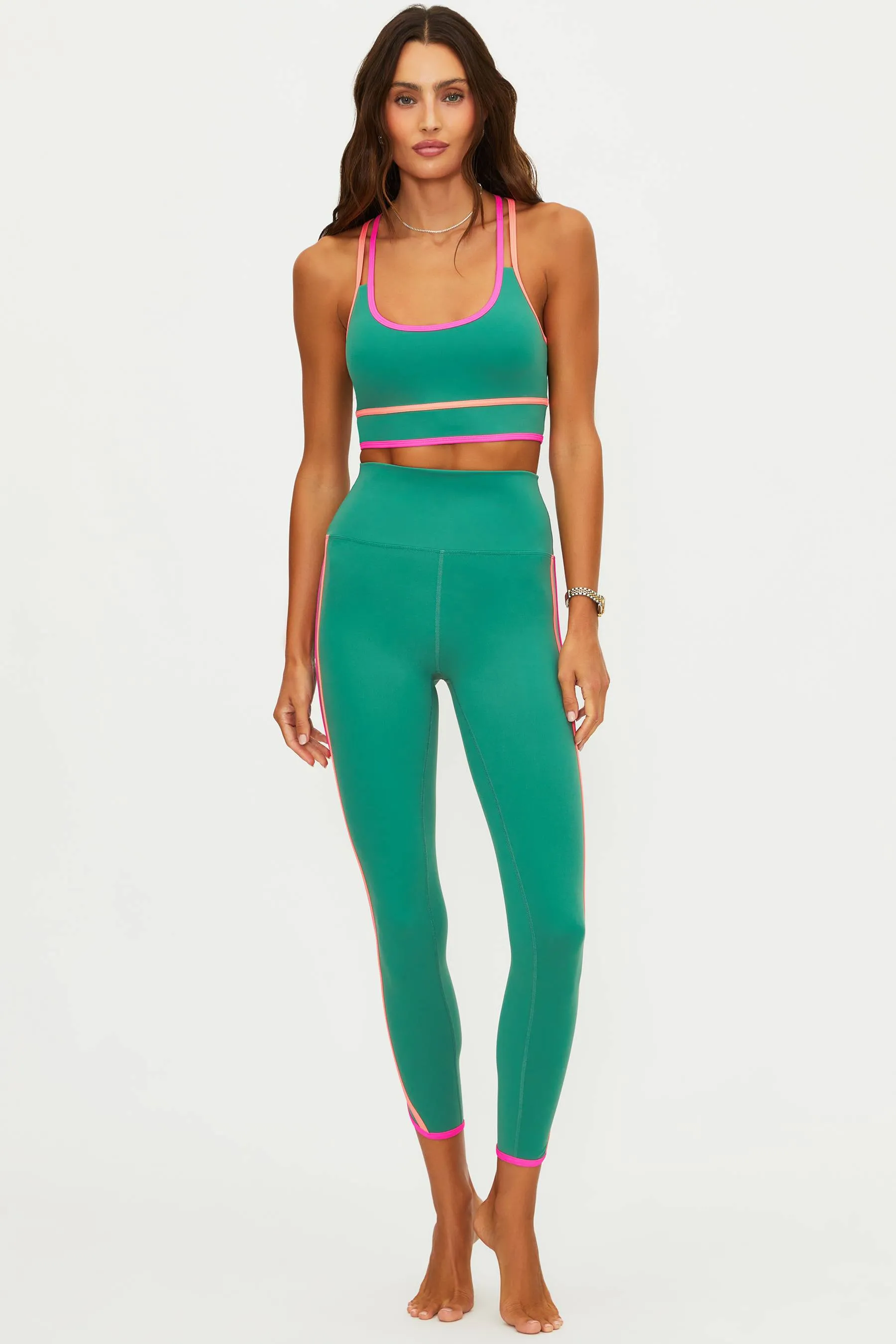 Nella Legging Rally Green Colorblock sold by Beach Riot product image thumbnail 3